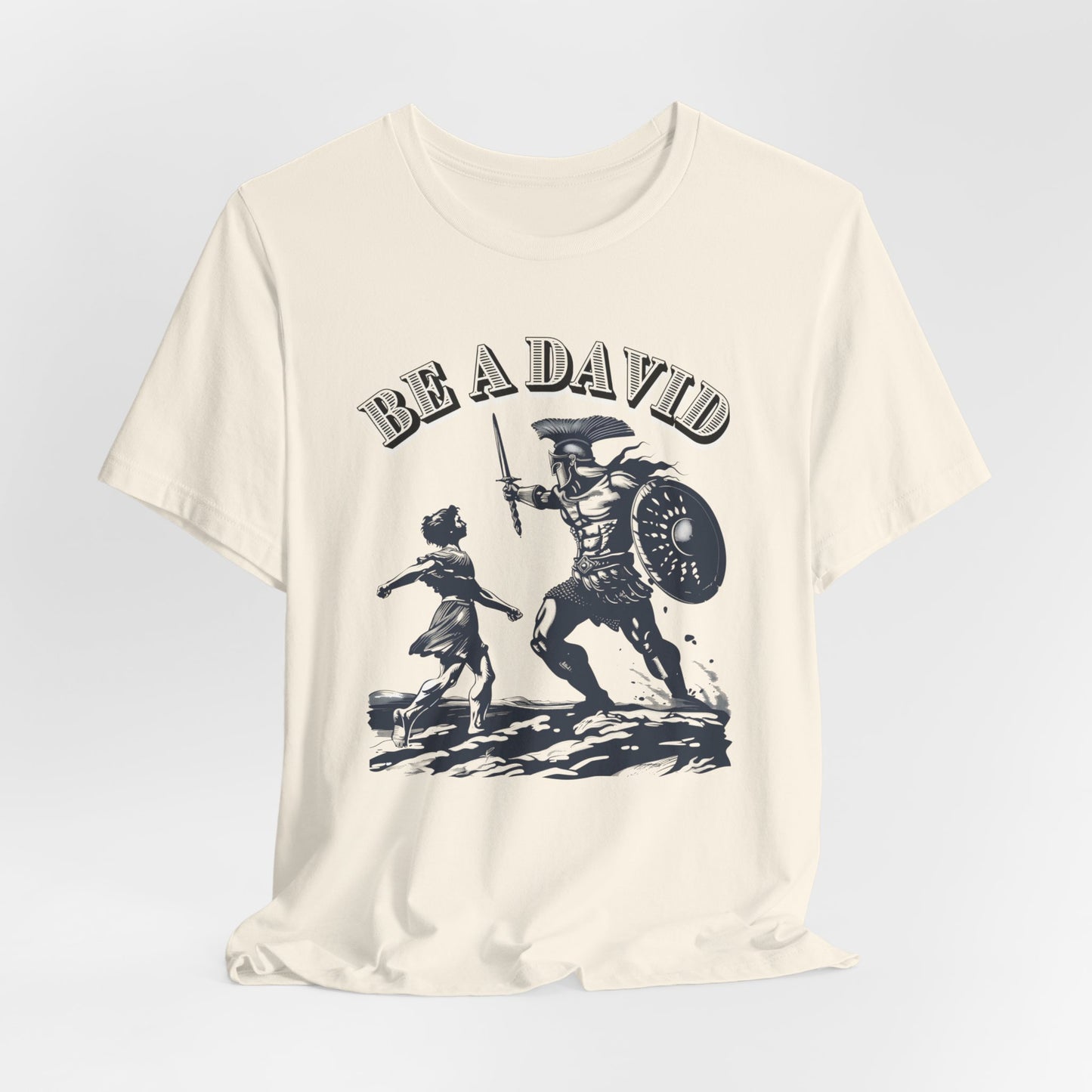 Be a David Unisex Jersey Short Sleeve Tee, Christian Merch, Jesus Loves You, Faith Based Shirt, Christian Apparel, Jesus Apparel