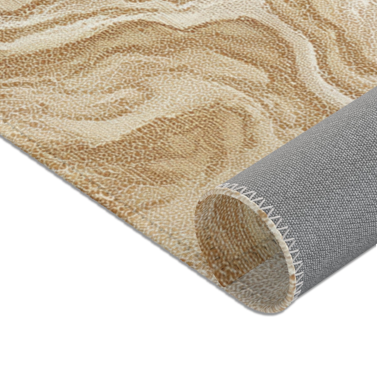Modern Boho Area Rug, Funky, Off White, & Unique Area Rugs, Custom Print Rug or Bathmat, 3 Sizes - 24x36 in, 36x60 in and 48x72 in