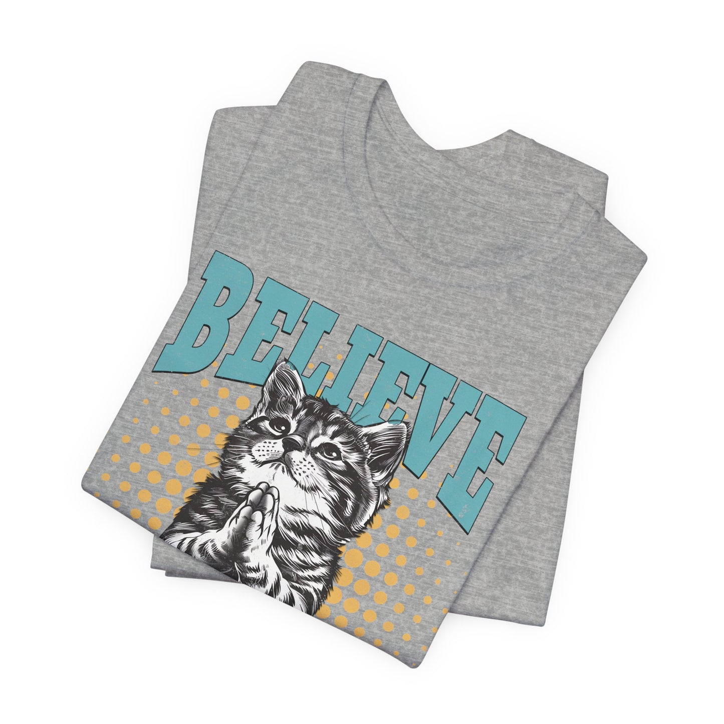 Believe Receive T-Shirt - Unisex Jersey Short Sleeve Tee, Christian Merch, Christian Streetwear, Faith Based Shirt, Jesus Apparel