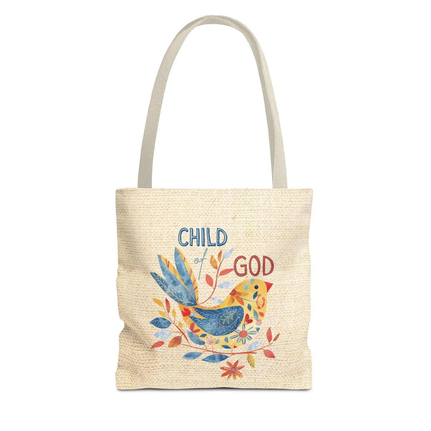 Child of God Tote Bag, Christian Merch, Gifts of the Holy Spirit, Travel Bag, Bible Bag, Book Bag, Getaway Bag, Secret Santa Gift, Gift for Church People