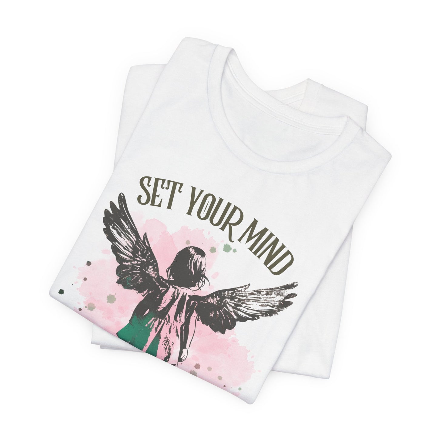 Set Your Mind on the Things Above T-shirt - Unisex Jersey Short Sleeve Tee, Christian Merch, Christian Streetwear, Faith Based Shirt, Christian Apparel, Christian Shirts