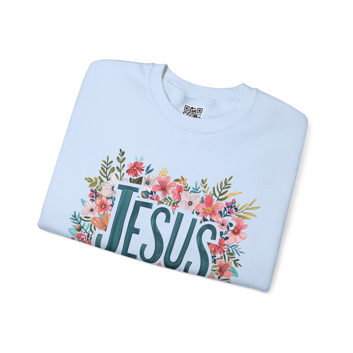 Jesus Unisex Heavy Blend Crewneck Sweatshirt, Christian Merch, Christian Streetwear, Ministry Shirt, Faith Based Shirt, Jesus Apparel