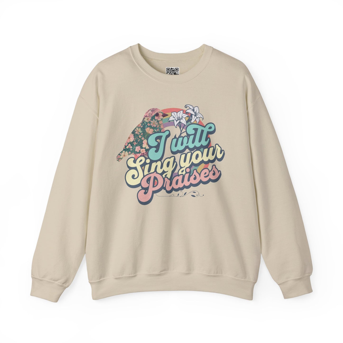 I Will Sing Your Praises Unisex Heavy Blend Crewneck Sweatshirt, Christian Merch, Christian Streetwear, Ministry Shirt, Faith Based Shirt, Jesus Apparel