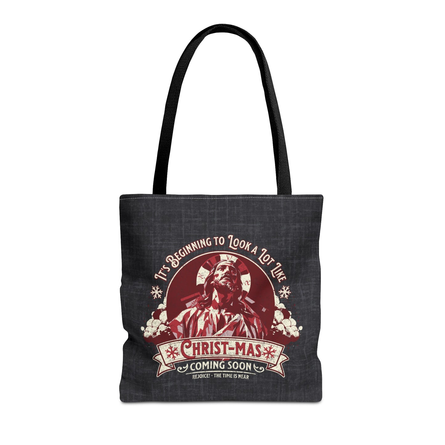 It's Beginning to Look A Lot like Christ-mas Tote Bag, Travel Bag, Bible Bag, Gift for Church Member, Book Bag, Getaway Bag, Vacation Bible School, Church Camp Bag