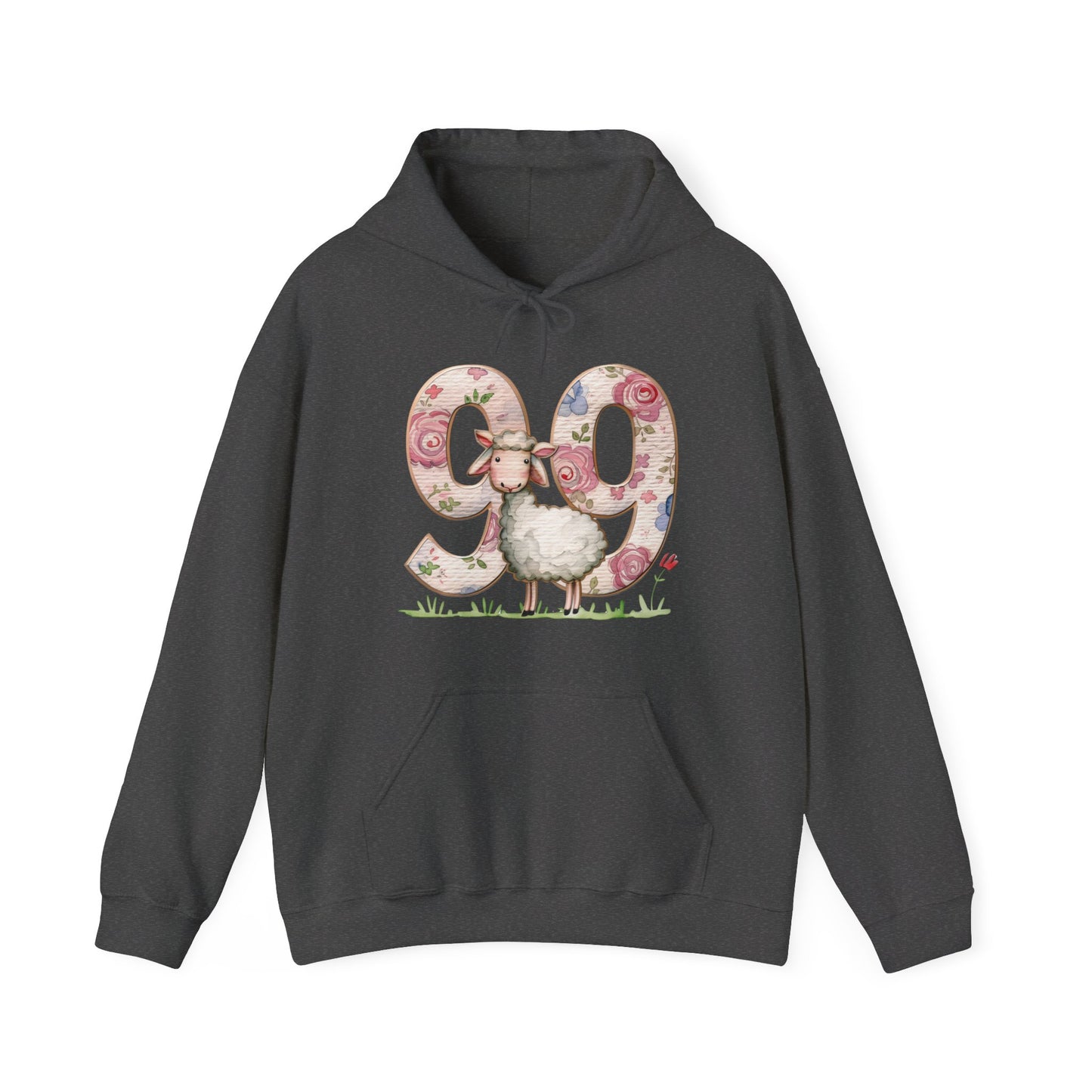 He Leaves the 99 Unisex Heavy Blend™ Hooded Sweatshirt, Christian Merch, Christian Streetwear, Ministry Shirt, Faith Based Shirt, Praise Hoodie