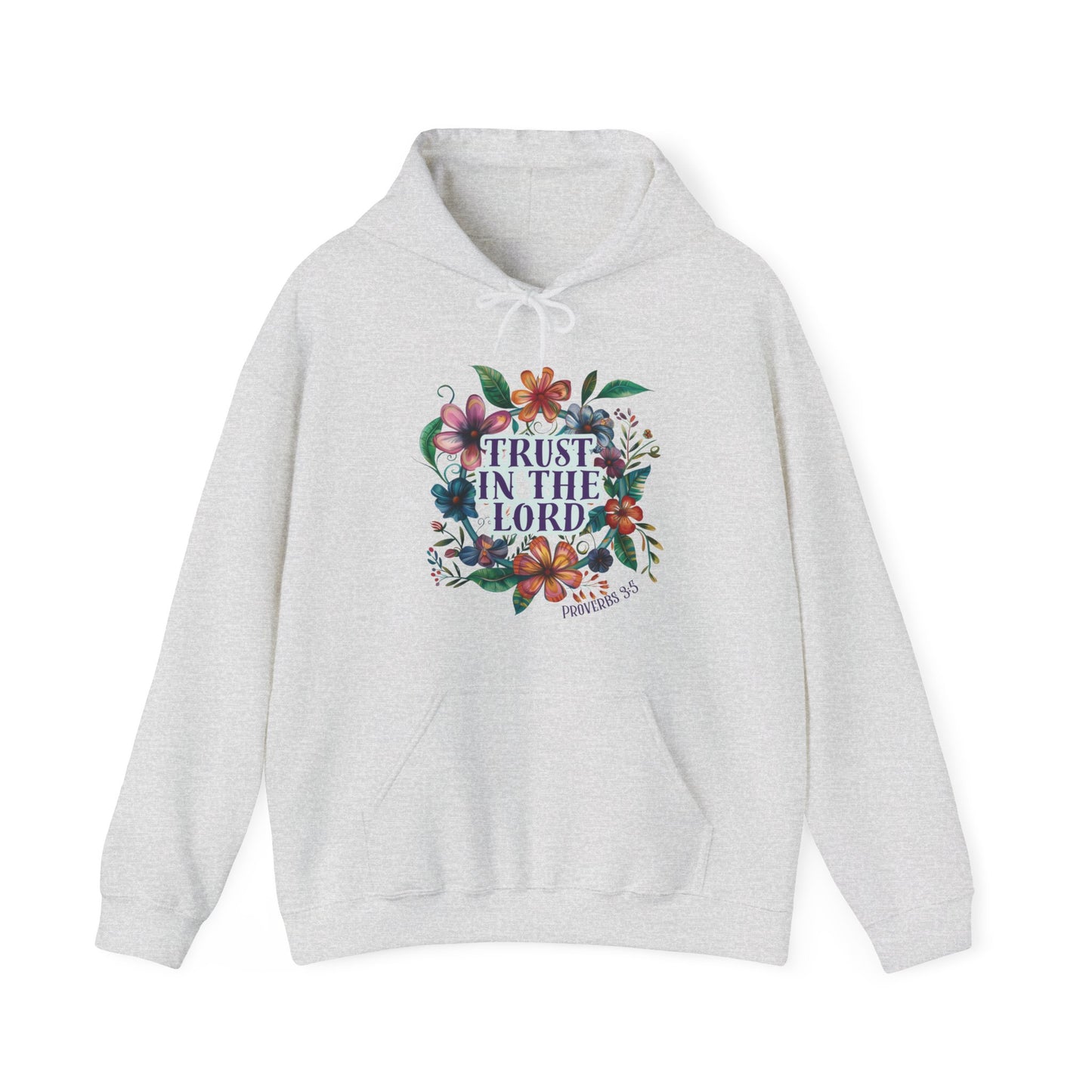 Trust in the Lord Unisex Heavy Blend™ Hooded Sweatshirt, Christian Merch, Christian Streetwear, Ministry Shirt, Faith Based Shirt, Praise Hoodie