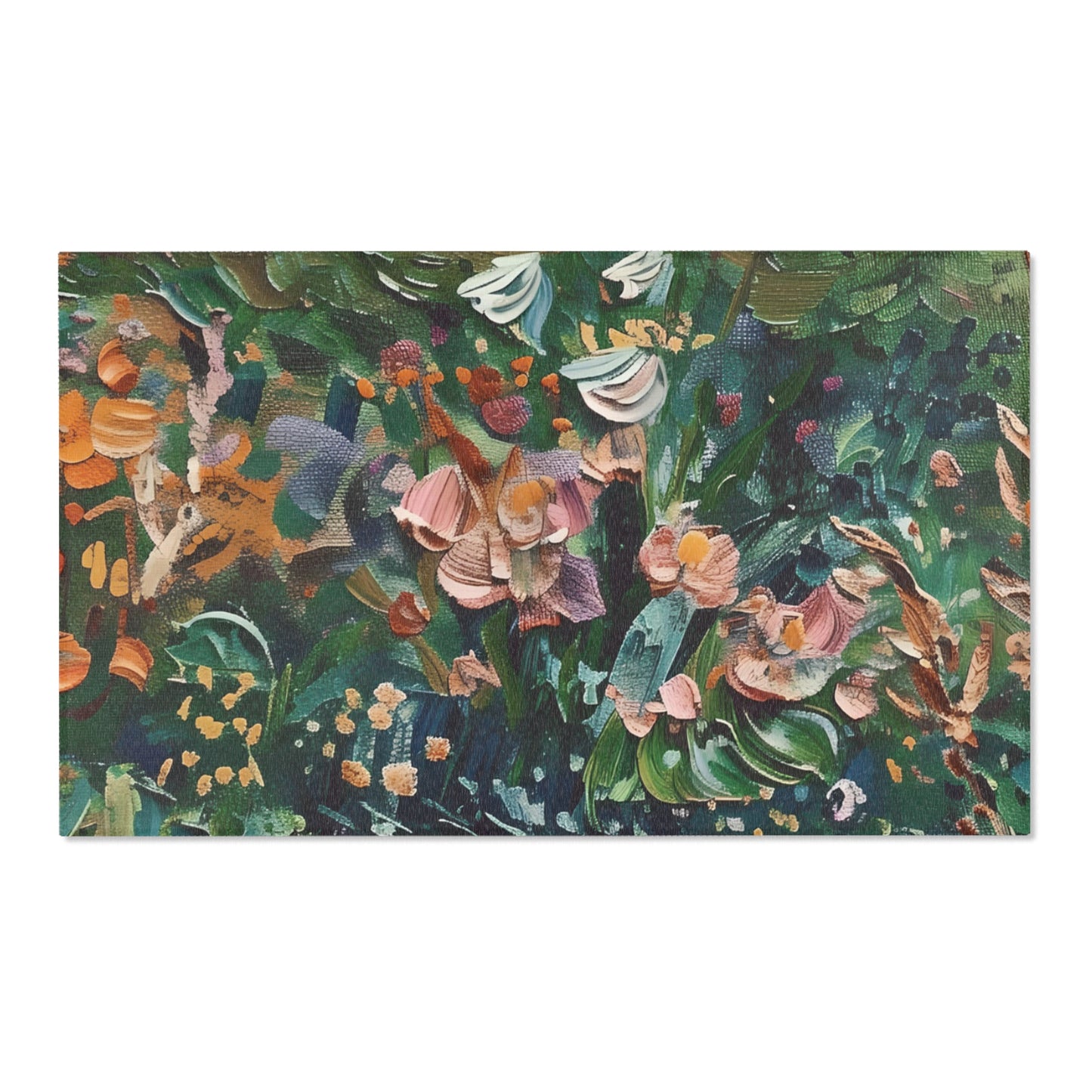Van Gogh Inspired Area Rug, Funky, Colorful, & Unique Area Rugs, Custom Print Rug or Bathmat, 3 Sizes - 24x36 in, 36x60 in and 48x72 in