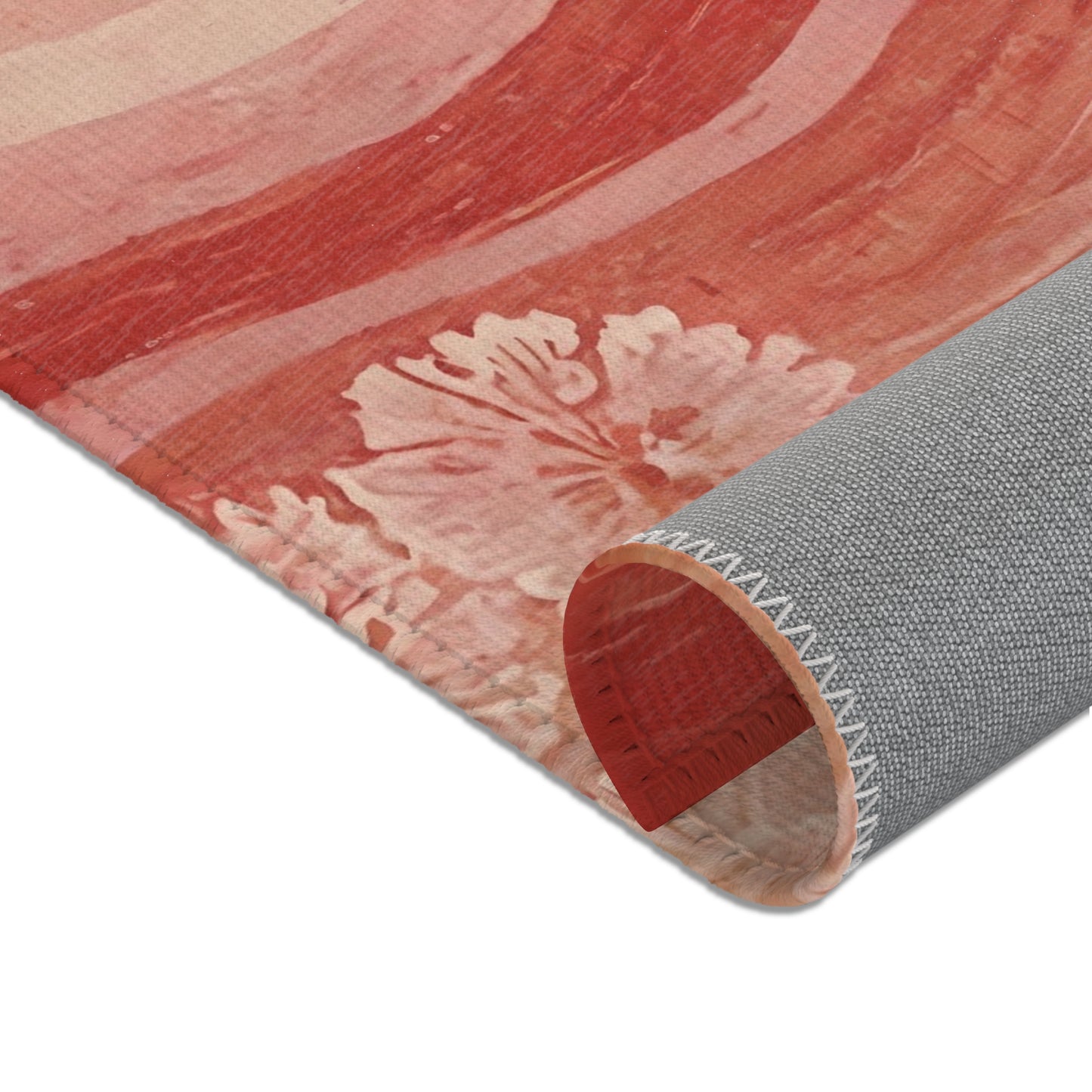 Flowing Abstract Art Area Rug, Funky, Colorful, & Unique Area Rugs, Custom Print Rug or Bathmat, 3 Sizes - 24x36 in, 36x60 in and 48x72 in