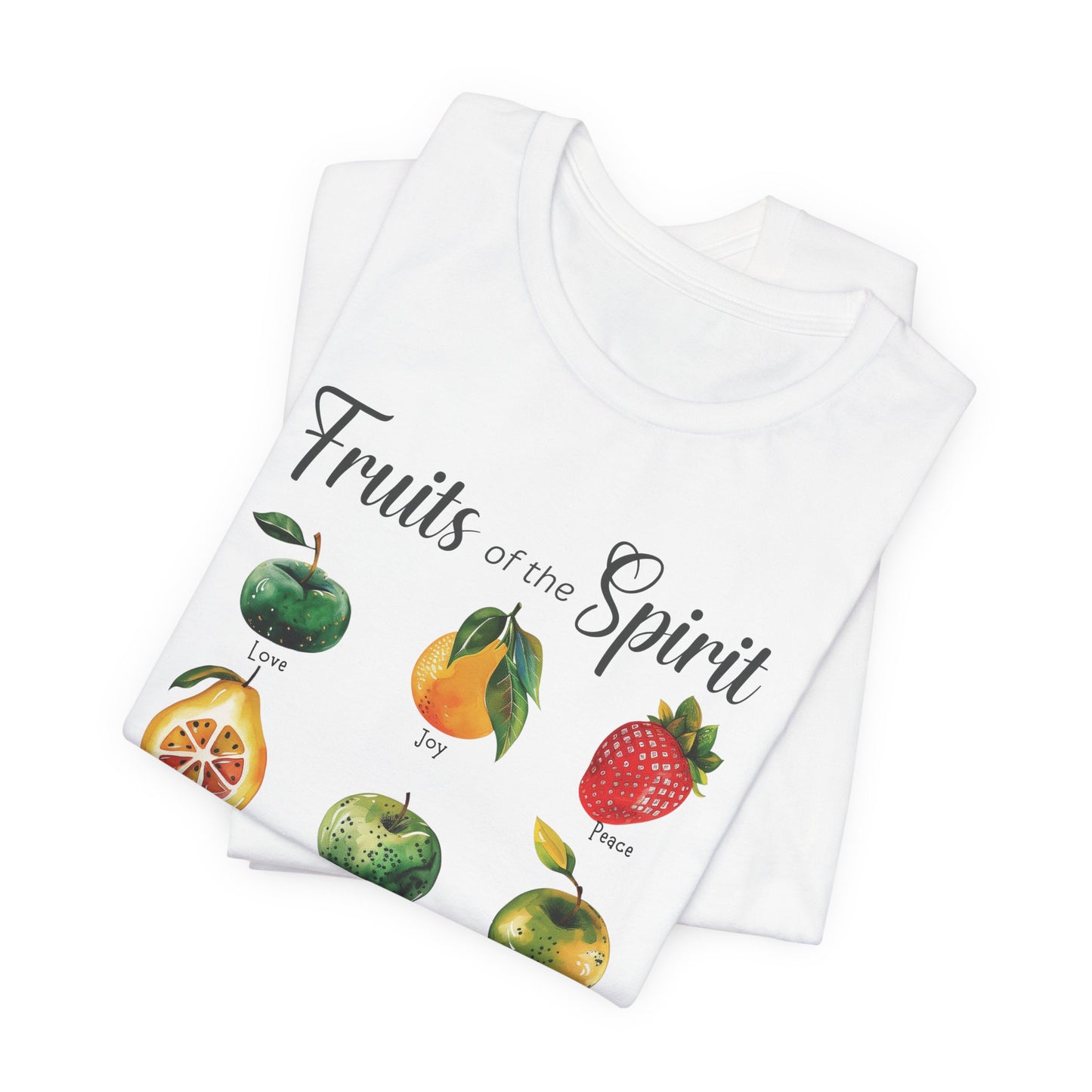 Fruits of the Spirit T-Shirt - Unisex Jersey Short Sleeve Tee, Christian Merch, Christian Streetwear, Ministry Shirt, Jesus Apparel, Biblical Tees