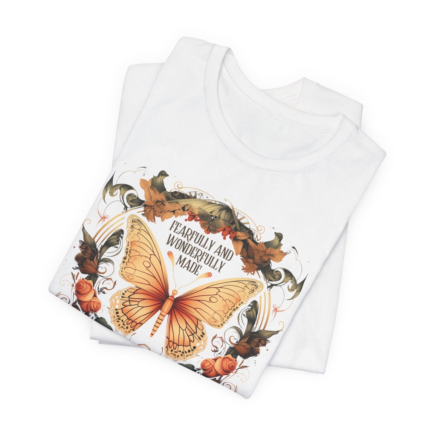 Fearfully and Wonderfully Made T-shirt - Unisex Jersey Short Sleeve Tee, Christian Merch, Christian Streetwear, Faith Based Shirt, Christian Apparel, Christian Shirts