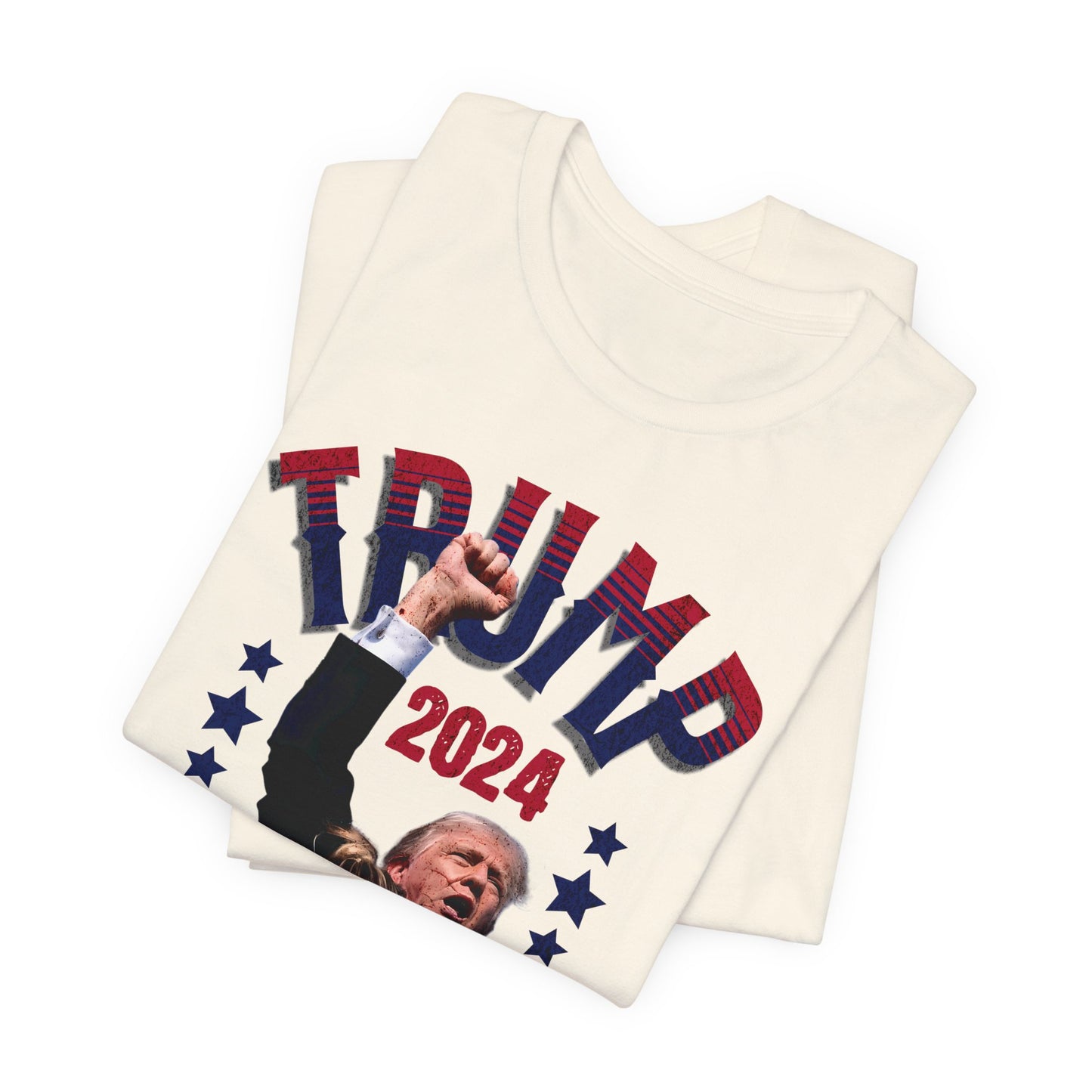Trump 2024 T-Shirt - Unisex Jersey Short Sleeve Tee, Election Apparel, Election 2024, Trump Apparel, Fight Fight Fight