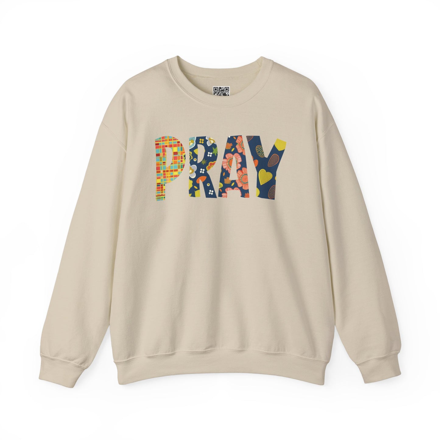 Pray Unisex Heavy Blend Crewneck Sweatshirt, Christian Merch, Christian Streetwear, Ministry Shirt, Faith Based Shirt, Jesus Apparel