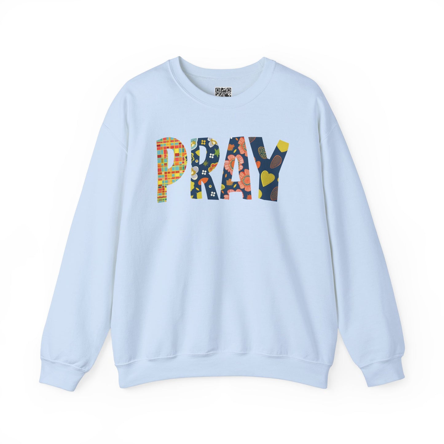 Pray Unisex Heavy Blend Crewneck Sweatshirt, Christian Merch, Christian Streetwear, Ministry Shirt, Faith Based Shirt, Jesus Apparel