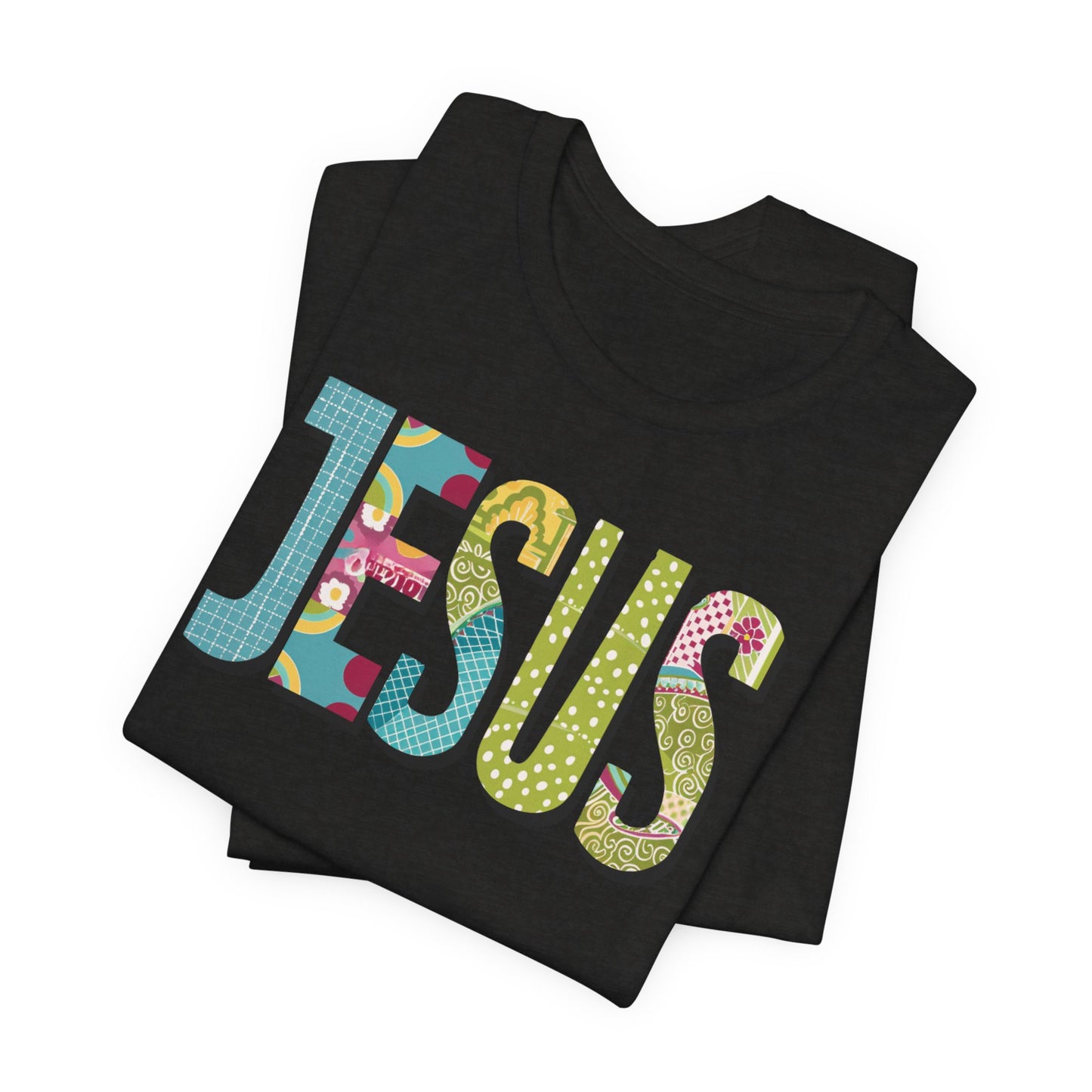 Jesus Unisex Jersey Short Sleeve Tee, Christian Merch, Jesus Loves You, Faith Based Shirt, Christian Apparel, Jesus Apparel