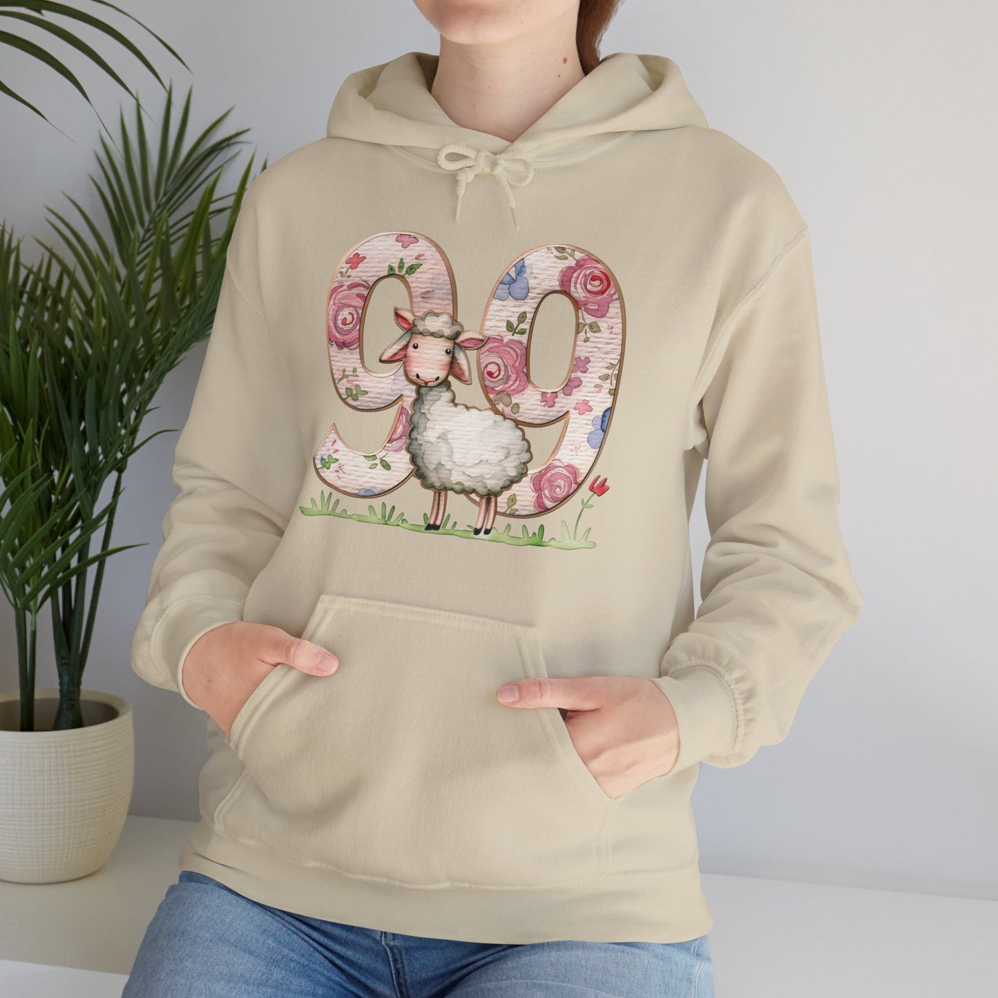 He Leaves the 99 Unisex Heavy Blend™ Hooded Sweatshirt, Christian Merch, Christian Streetwear, Ministry Shirt, Faith Based Shirt, Praise Hoodie