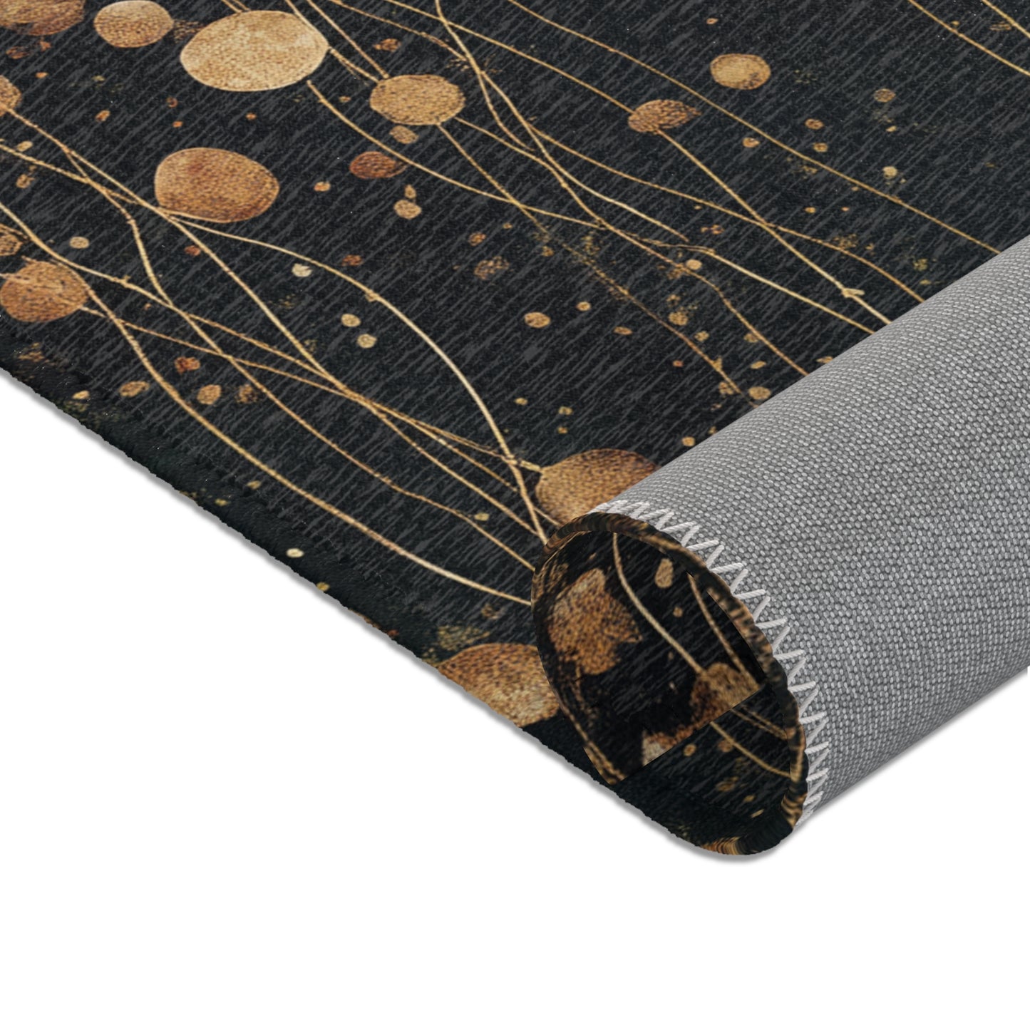 Gustav Klimt Area Rug, Low Pile, Funky, Colorful, & Unique Area Rugs, Custom Print Rug or Bathmat, 3 Sizes - 24x36 in, 36x60 in, 48x72 in