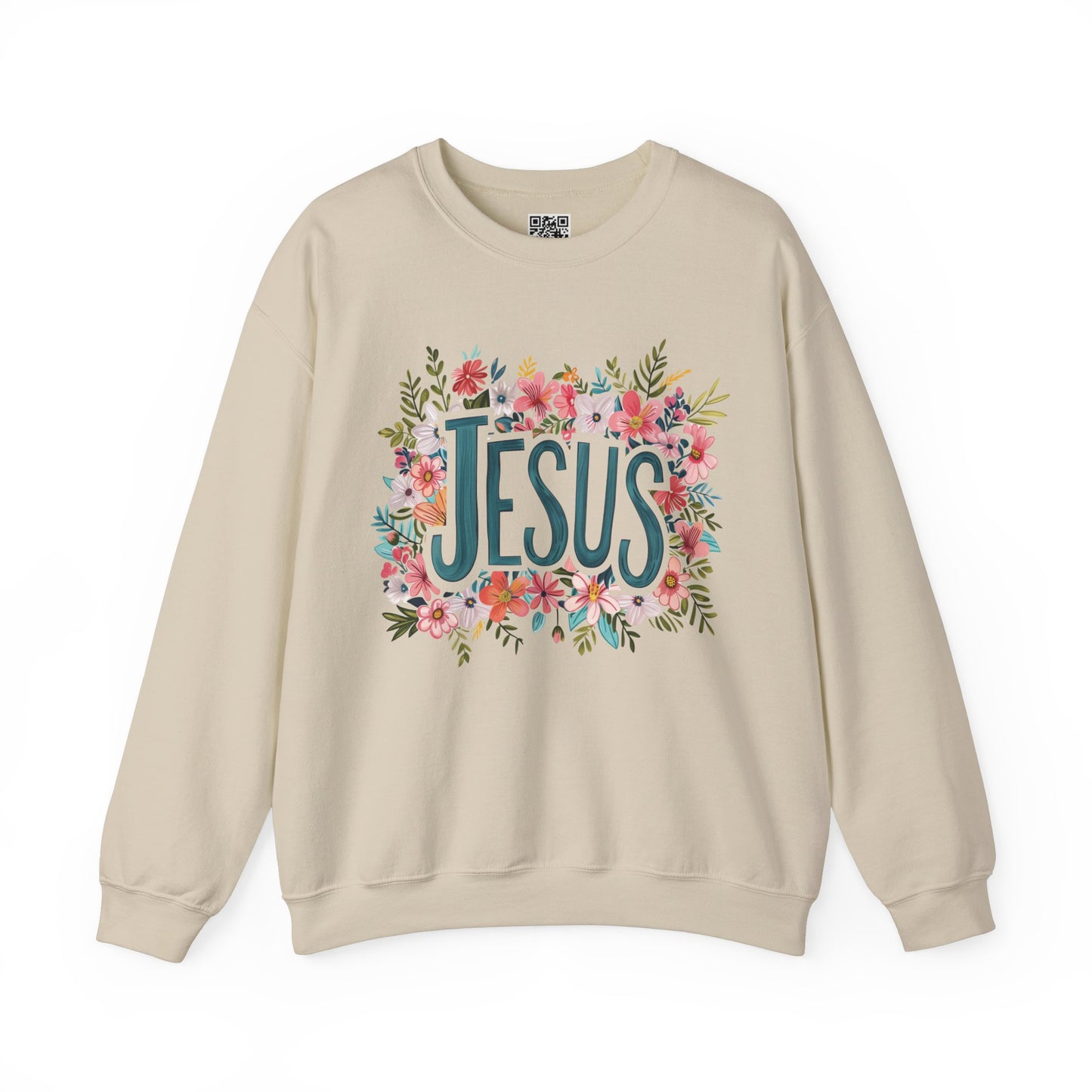 Jesus Unisex Heavy Blend Crewneck Sweatshirt, Christian Merch, Christian Streetwear, Ministry Shirt, Faith Based Shirt, Jesus Apparel