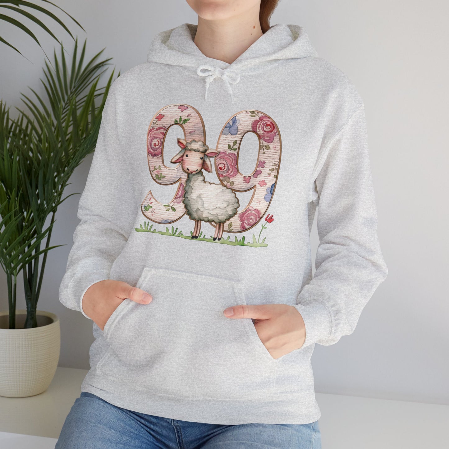 He Leaves the 99 Unisex Heavy Blend™ Hooded Sweatshirt, Christian Merch, Christian Streetwear, Ministry Shirt, Faith Based Shirt, Praise Hoodie