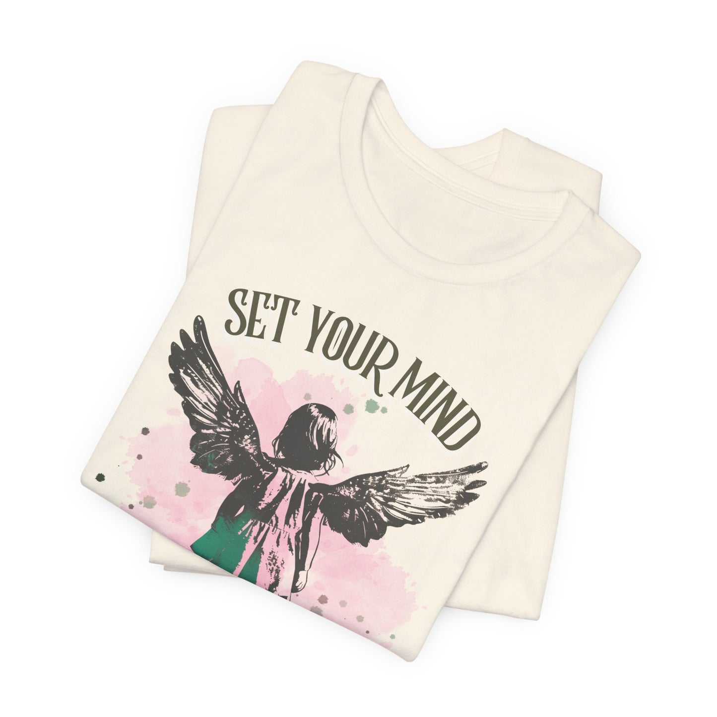 Set Your Mind on the Things Above T-shirt - Unisex Jersey Short Sleeve Tee, Christian Merch, Christian Streetwear, Faith Based Shirt, Christian Apparel, Christian Shirts