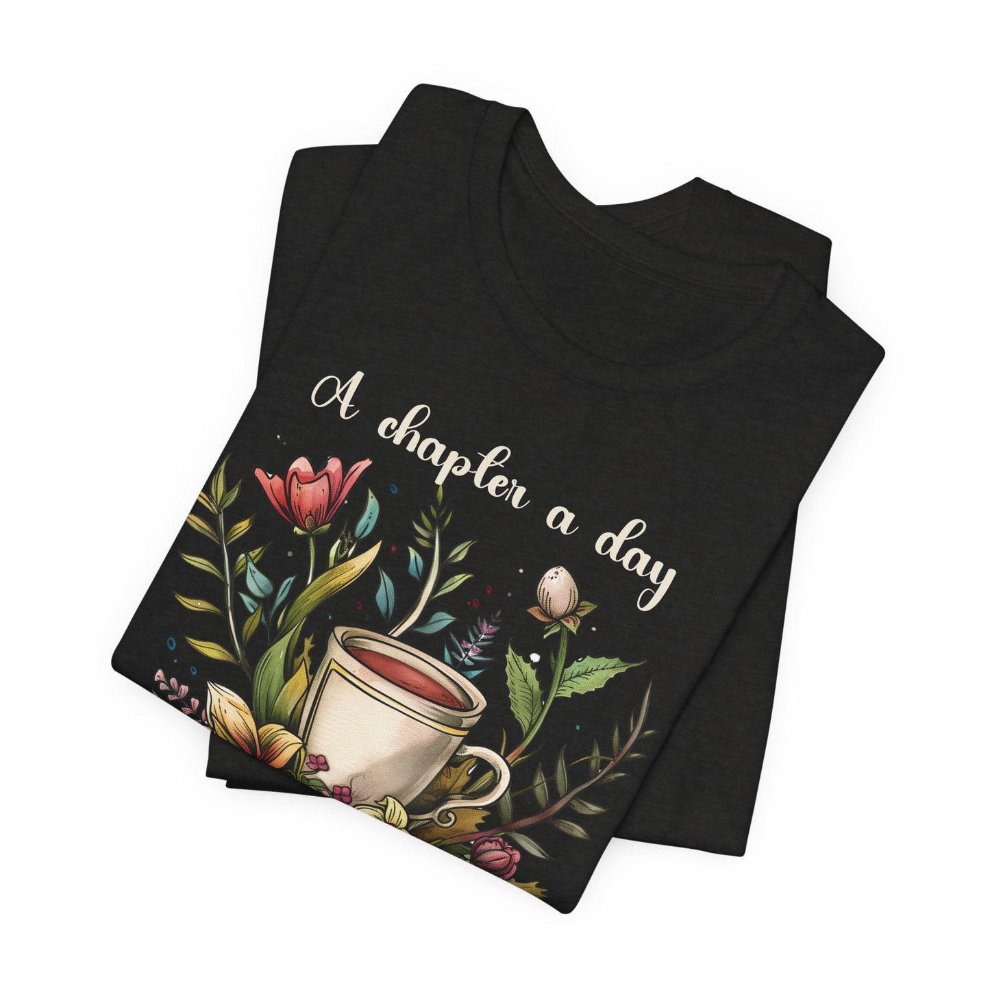 A Chapter a Day T-shirt - Unisex Jersey Short Sleeve Tee, Christian Merch, Christian Streetwear, Faith Based Shirt, Christian Apparel, Christian Shirts