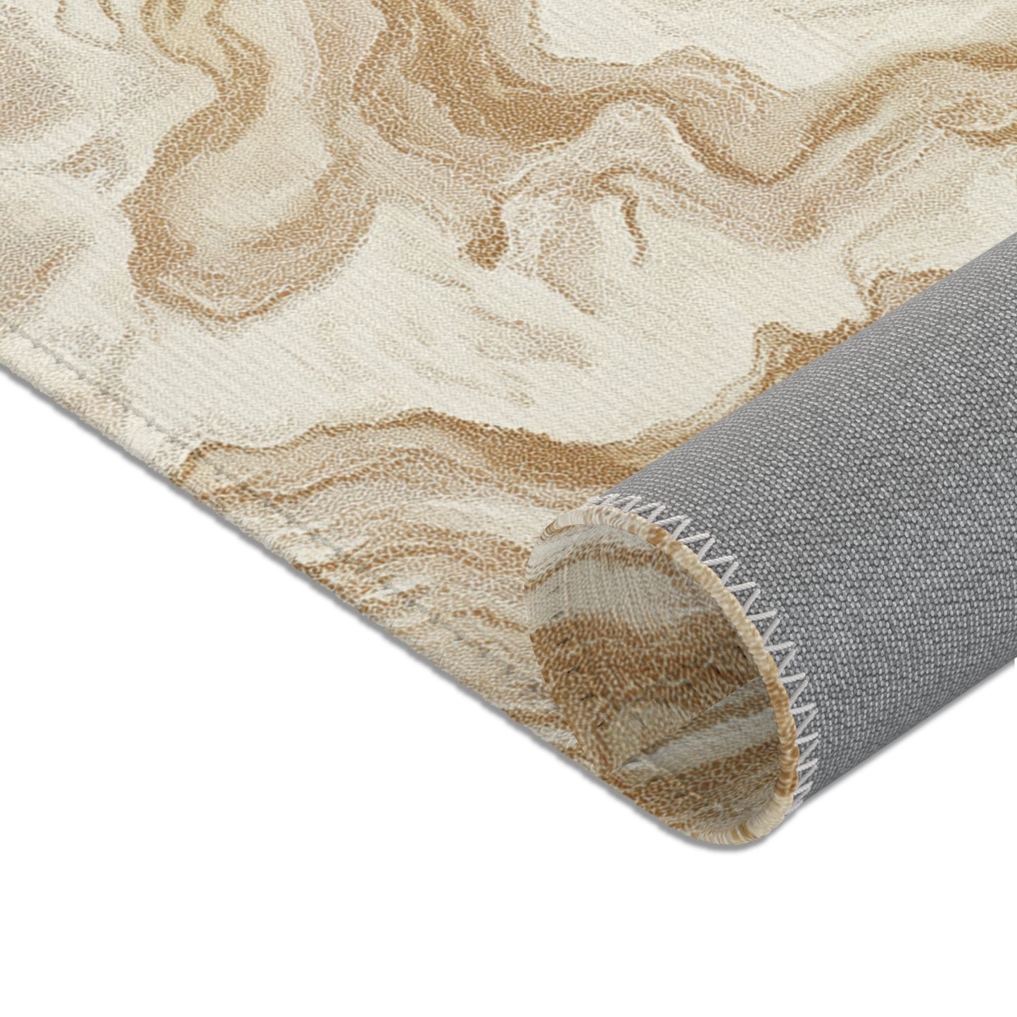 Modern Boho Area Rug, Funky, Off White, & Unique Area Rugs, Custom Print Rug or Bathmat, 3 Sizes - 24x36 in, 36x60 in and 48x72 in