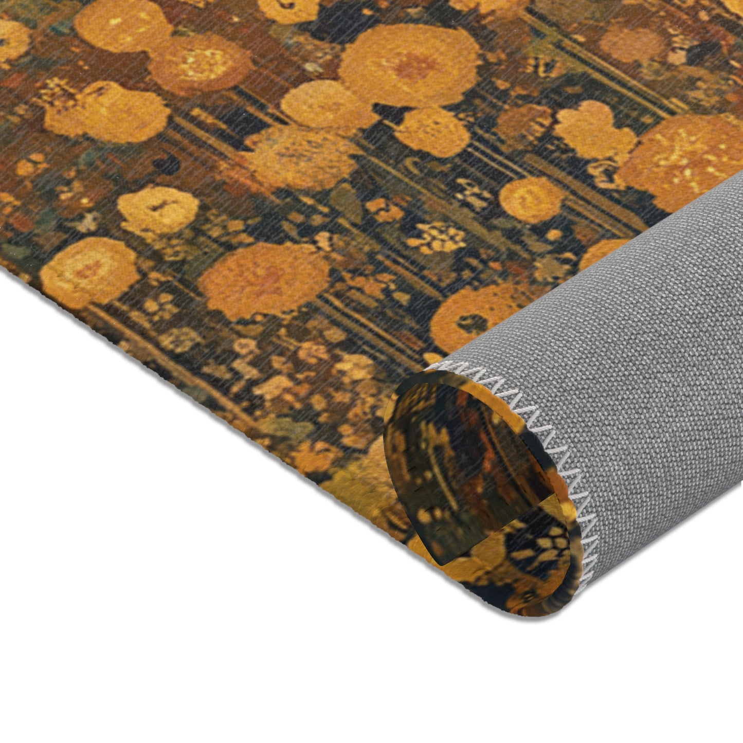 Gustav Klimt Inspired Area Rug, Funky, Colorful, & Unique Area Rugs, Custom Print Rug or Bathmat, 3 Sizes - 24x36 in, 36x60 in and 48x72 in