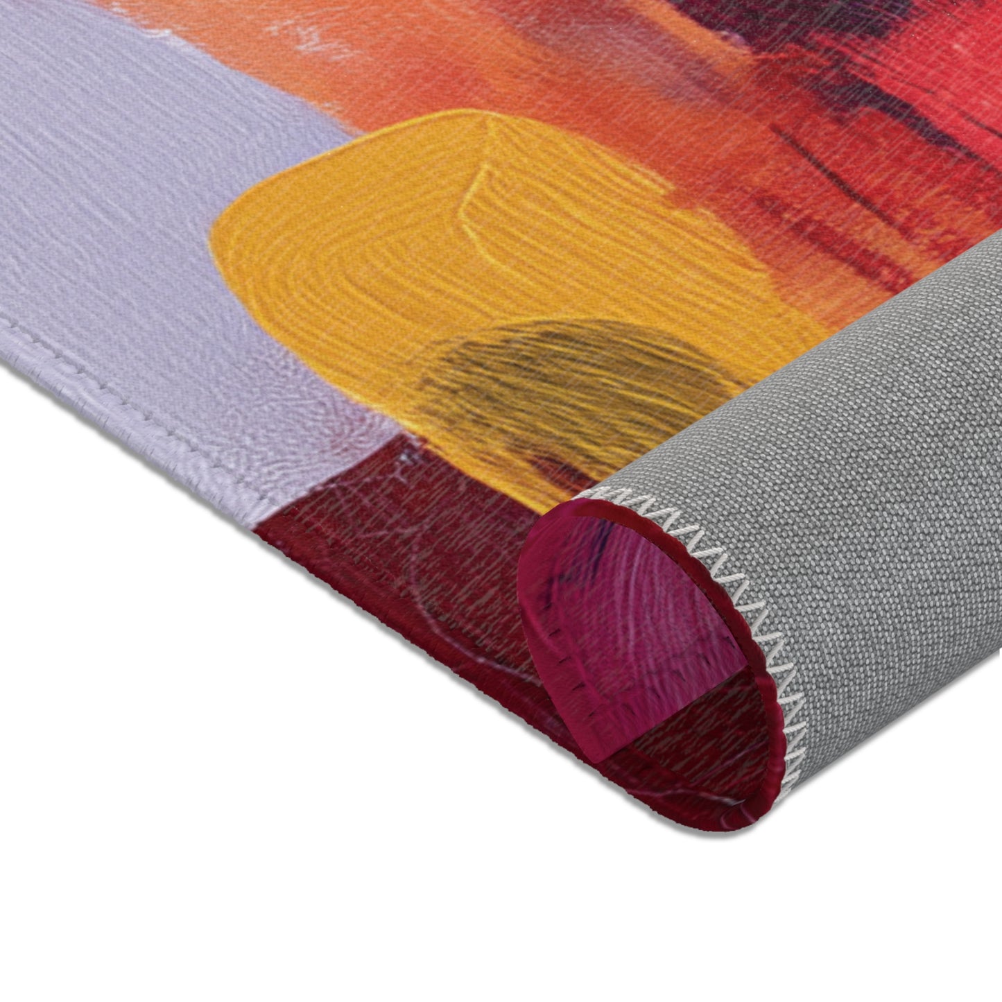 Modern Boho Area Rug, Funky, Colorful, & Unique Area Rugs, Custom Print Rug or Bathmat, 3 Sizes - 24x36 in, 36x60 in and 48x72 in