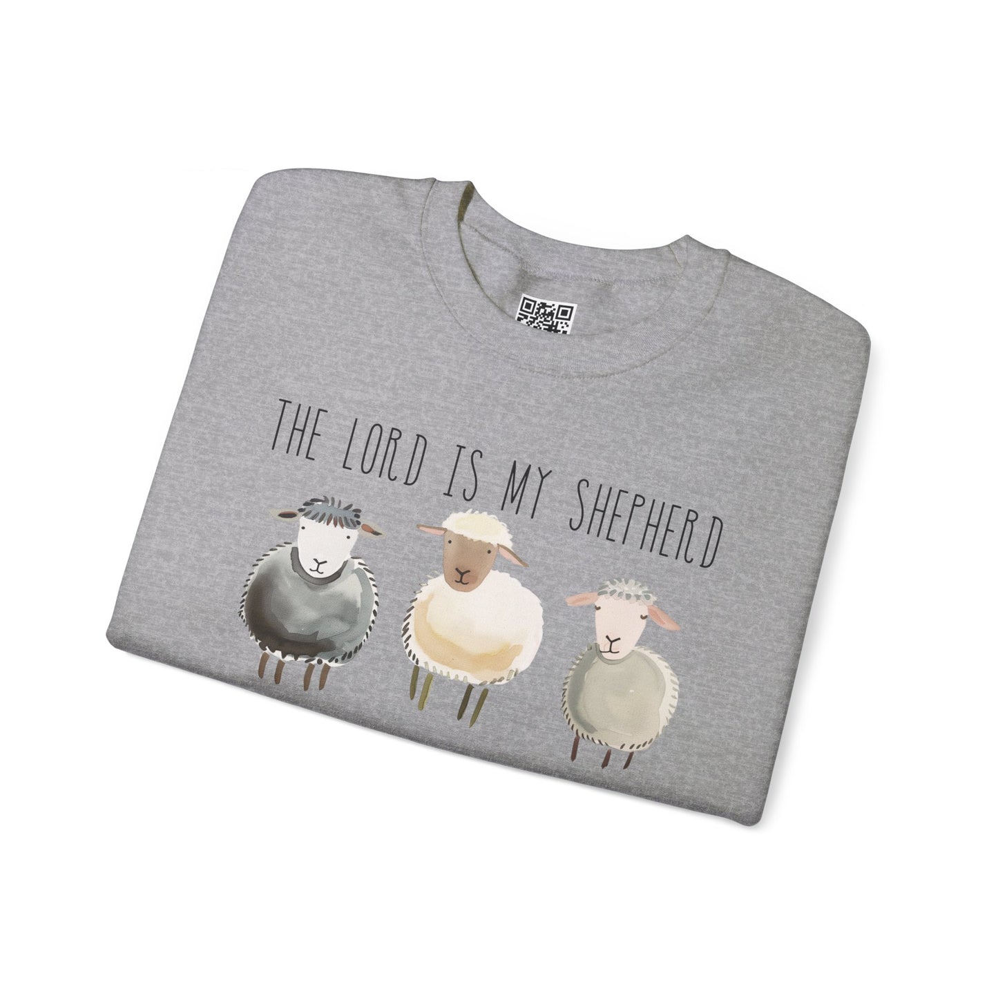 The Lord is my Shepherd Unisex Heavy Blend Crewneck Sweatshirt, Christian Merch, Christian Streetwear, Ministry Shirt, Faith Based Shirt, Jesus Apparel