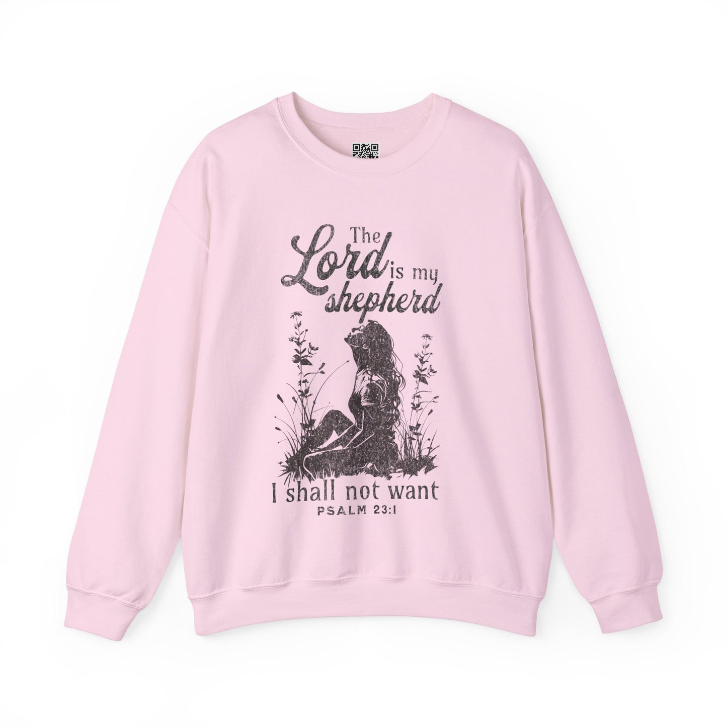 The Lord is my Shepherd Unisex Heavy Blend Crewneck Sweatshirt, Christian Merch, Christian Streetwear, Ministry Shirt, Faith Based Shirt, Jesus Apparel