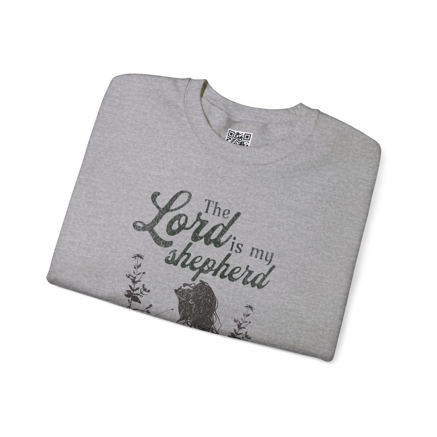 The Lord is my Shepherd Unisex Heavy Blend Crewneck Sweatshirt, Christian Merch, Christian Streetwear, Ministry Shirt, Faith Based Shirt, Jesus Apparel