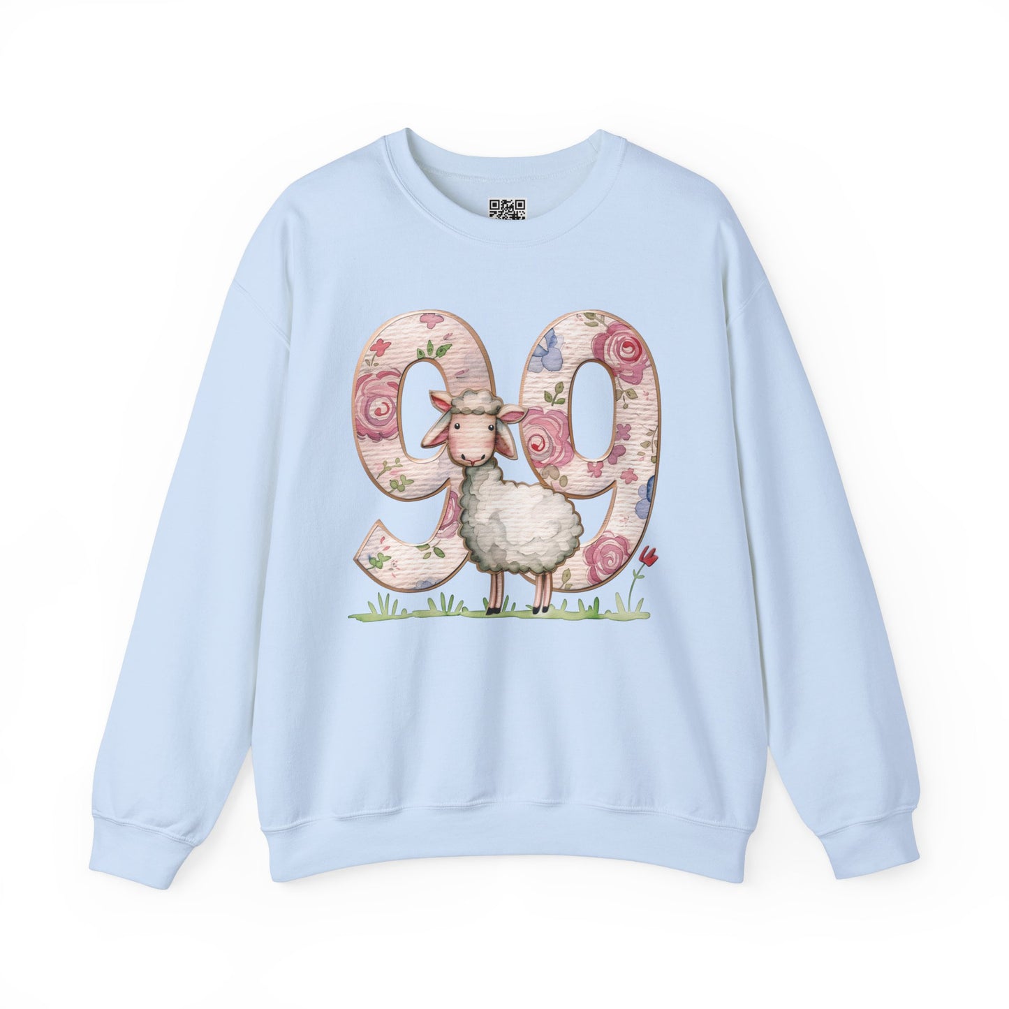 He Leaves the 99 Unisex Heavy Blend Crewneck Sweatshirt, Christian Merch, Christian Streetwear, Ministry Shirt, Faith Based Shirt, Jesus Apparel