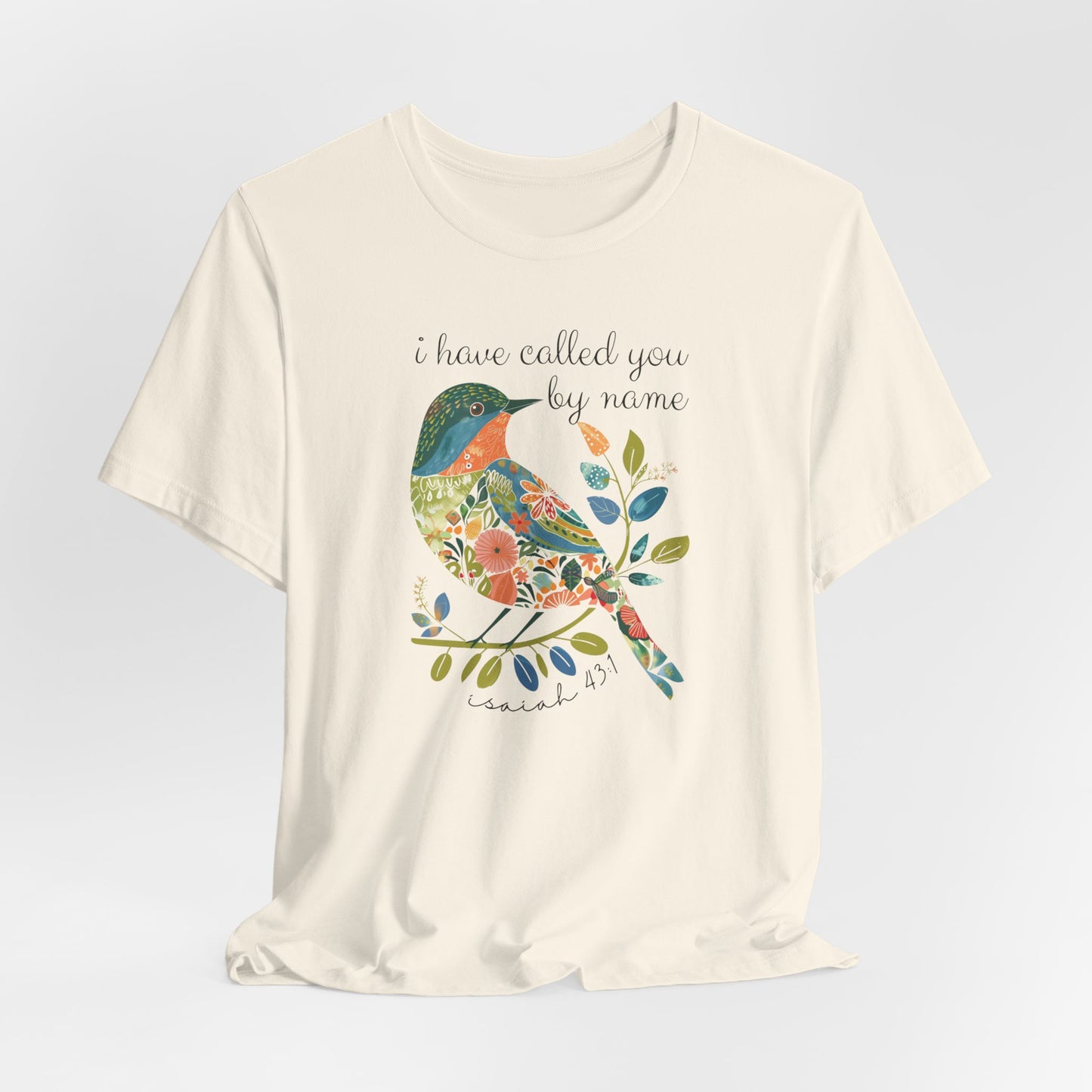 I Have Called You by Name Unisex Jersey Short Sleeve Tee, Christian Merch, Jesus Loves You, Faith Based Shirt, Christian Apparel, Jesus Apparel