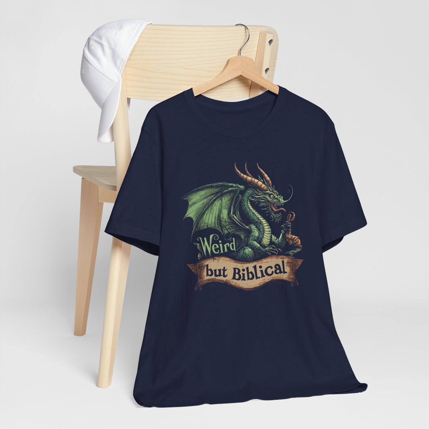Weird but Biblical Tee, Faith Based Shirt, Unisex Christian T-Shirt, Funny Jesus Apparel, Baptism Gifts, Gift for Pastor or Church Friend