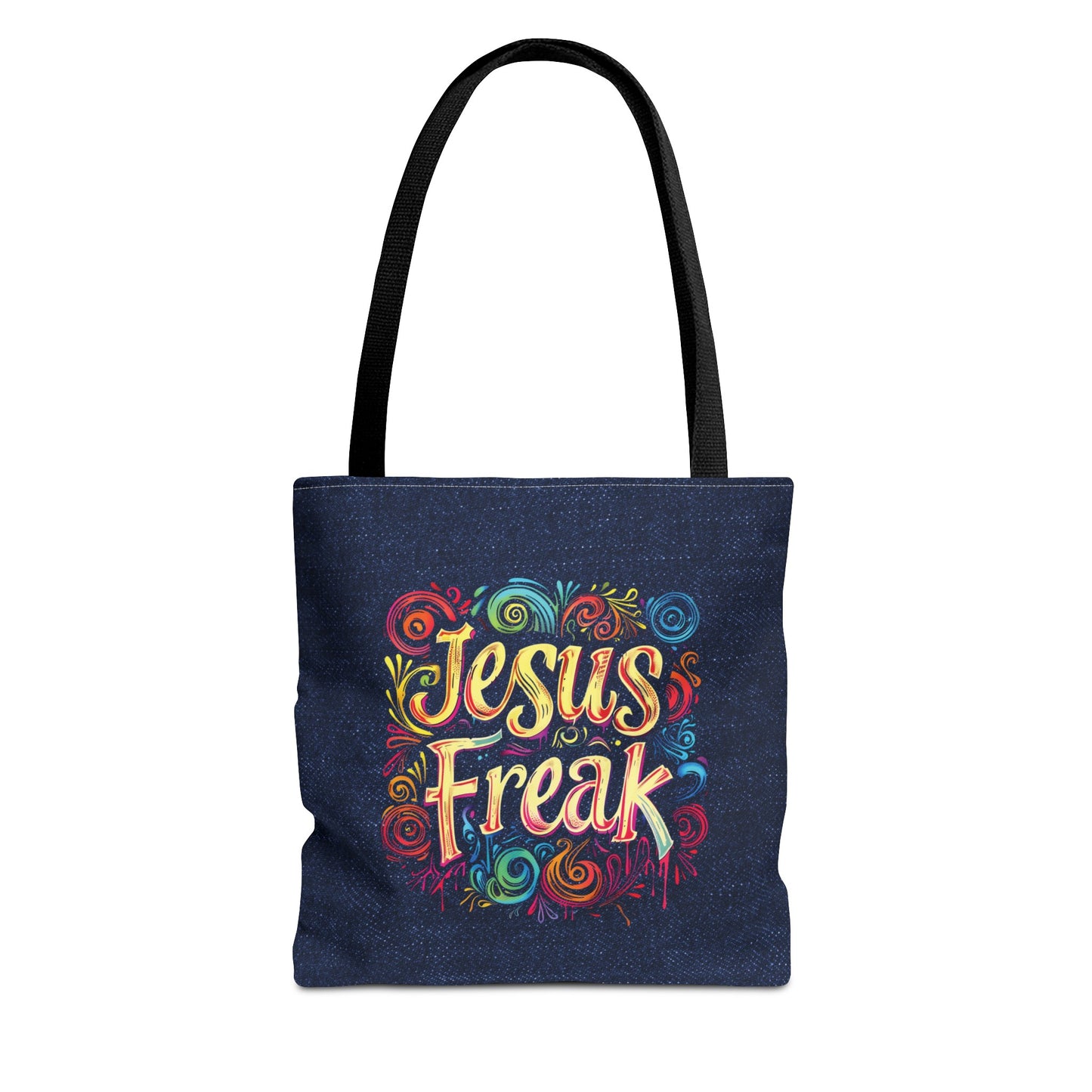 Jesus Freak Tote Bag, Christian Merch, The Way the Truth the Life, Travel Bag, Bible Bag, , Book Bag, Getaway Bag, Secret Santa Gift, Gift for Church People