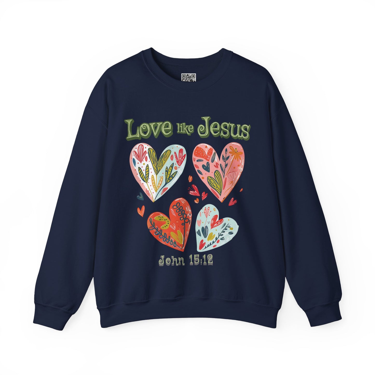 Love like Jesus Unisex Heavy Blend Crewneck Sweatshirt, Christian Merch, Christian Streetwear, Ministry Shirt, Faith Based Shirt, Jesus Apparel