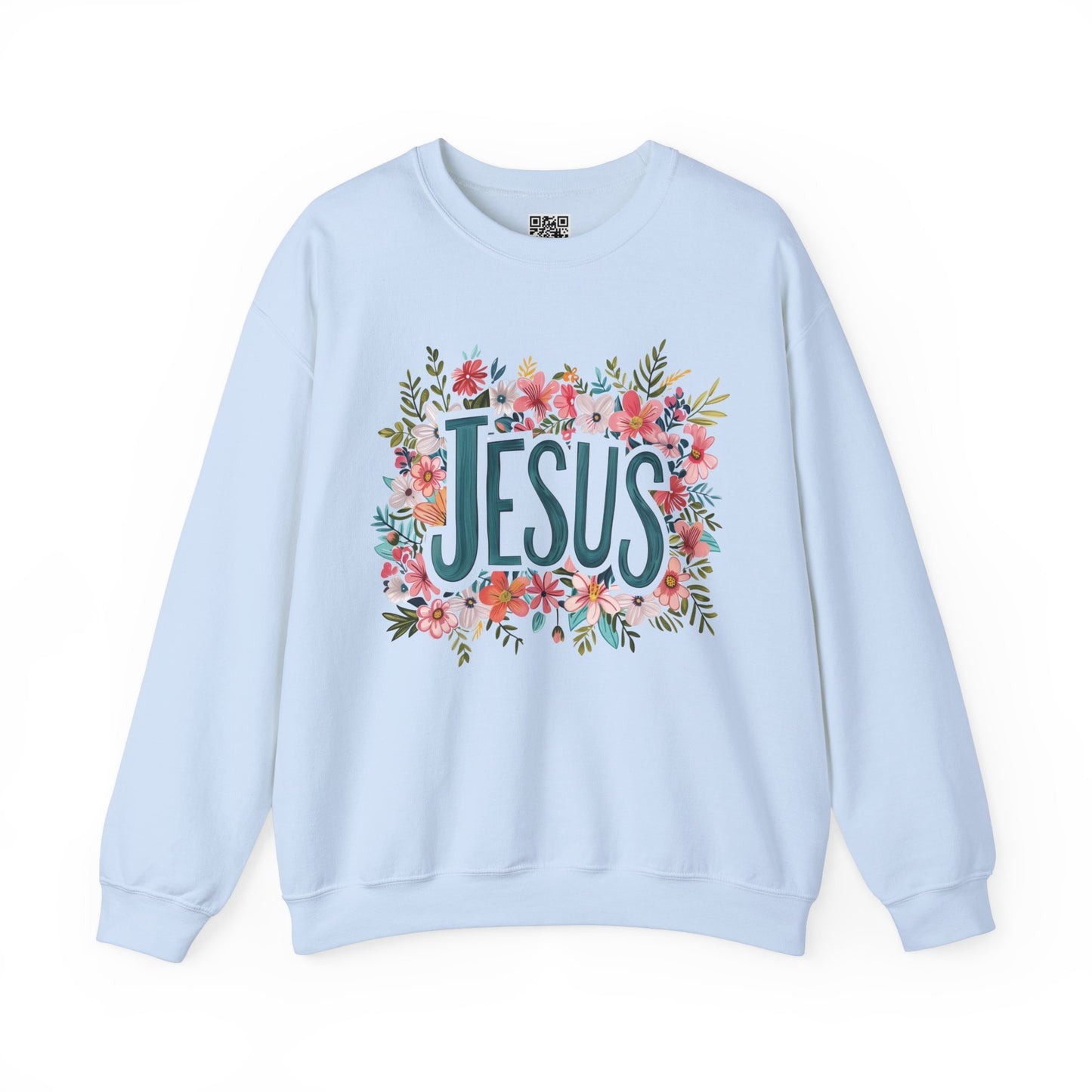 Jesus Unisex Heavy Blend Crewneck Sweatshirt, Christian Merch, Christian Streetwear, Ministry Shirt, Faith Based Shirt, Jesus Apparel