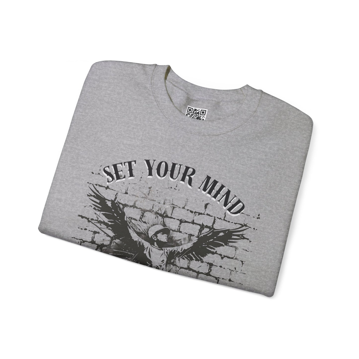 Set Your Mind on the Things Above Unisex Heavy Blend Crewneck Sweatshirt, Christian Merch, Christian Streetwear, Ministry Shirt, Faith Based Shirt, Jesus Apparel