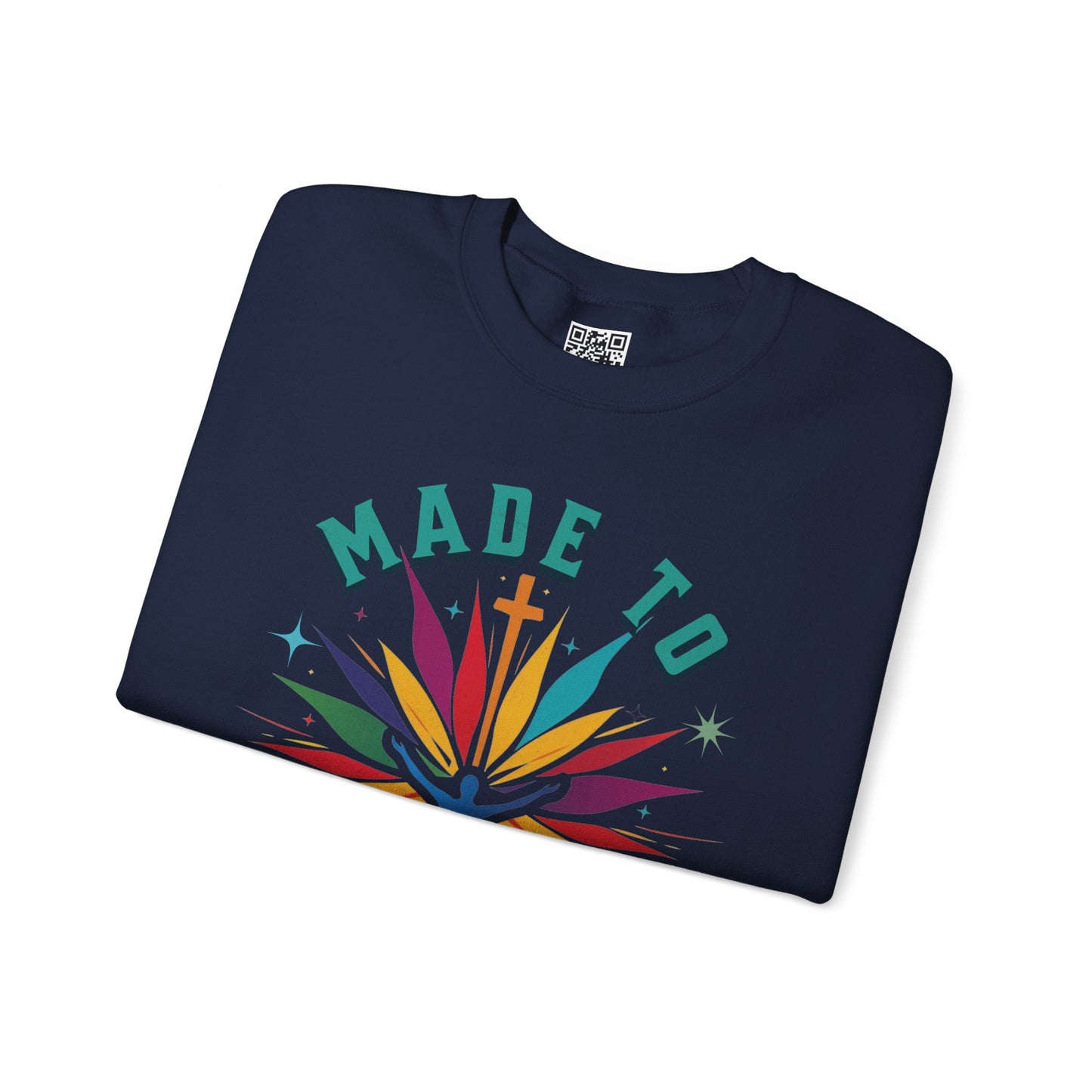 Made to Worship Unisex Heavy Blend Crewneck Sweatshirt, Christian Merch, Christian Streetwear, Ministry Shirt, Faith Based Shirt, Jesus Apparel
