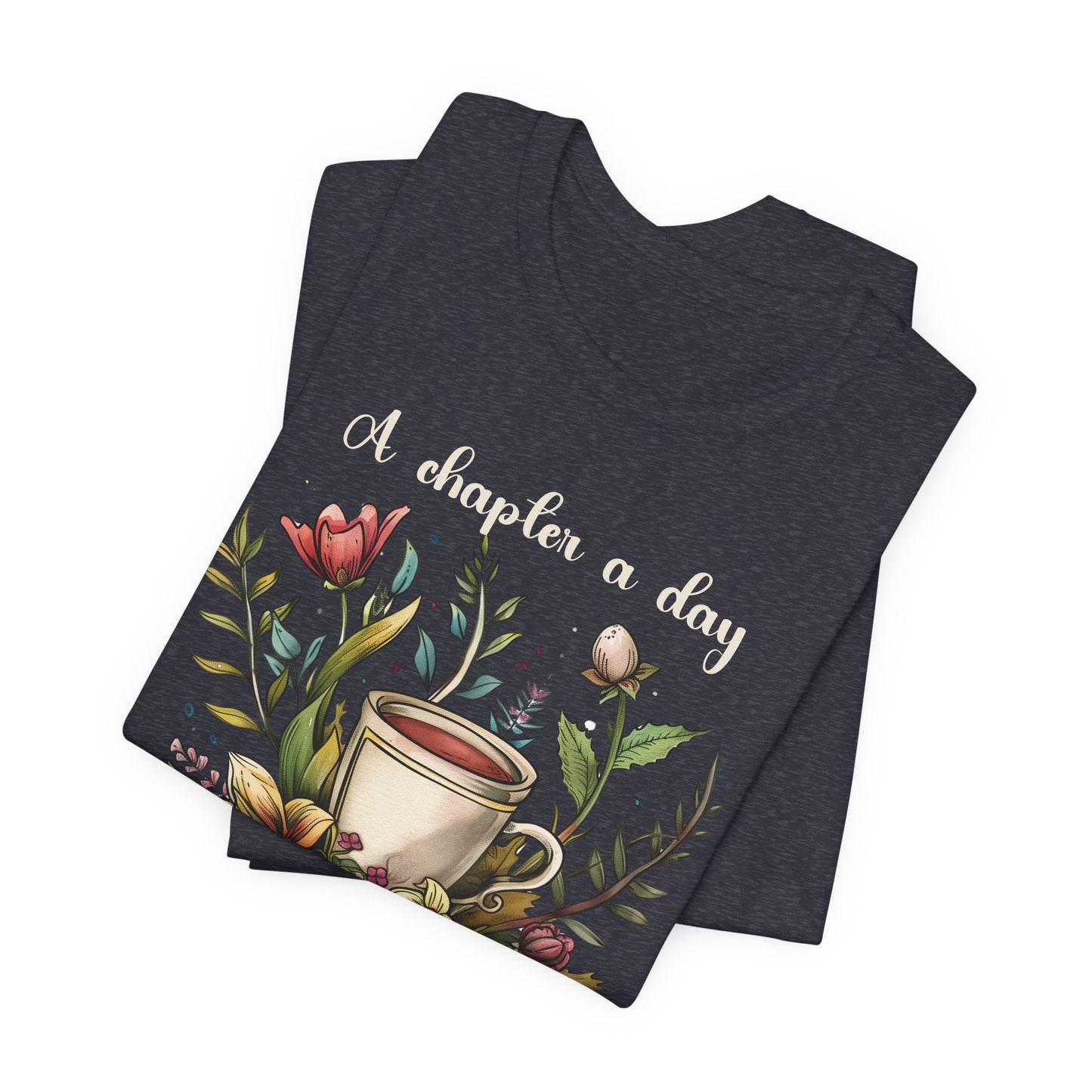 A Chapter a Day T-shirt - Unisex Jersey Short Sleeve Tee, Christian Merch, Christian Streetwear, Faith Based Shirt, Christian Apparel, Christian Shirts