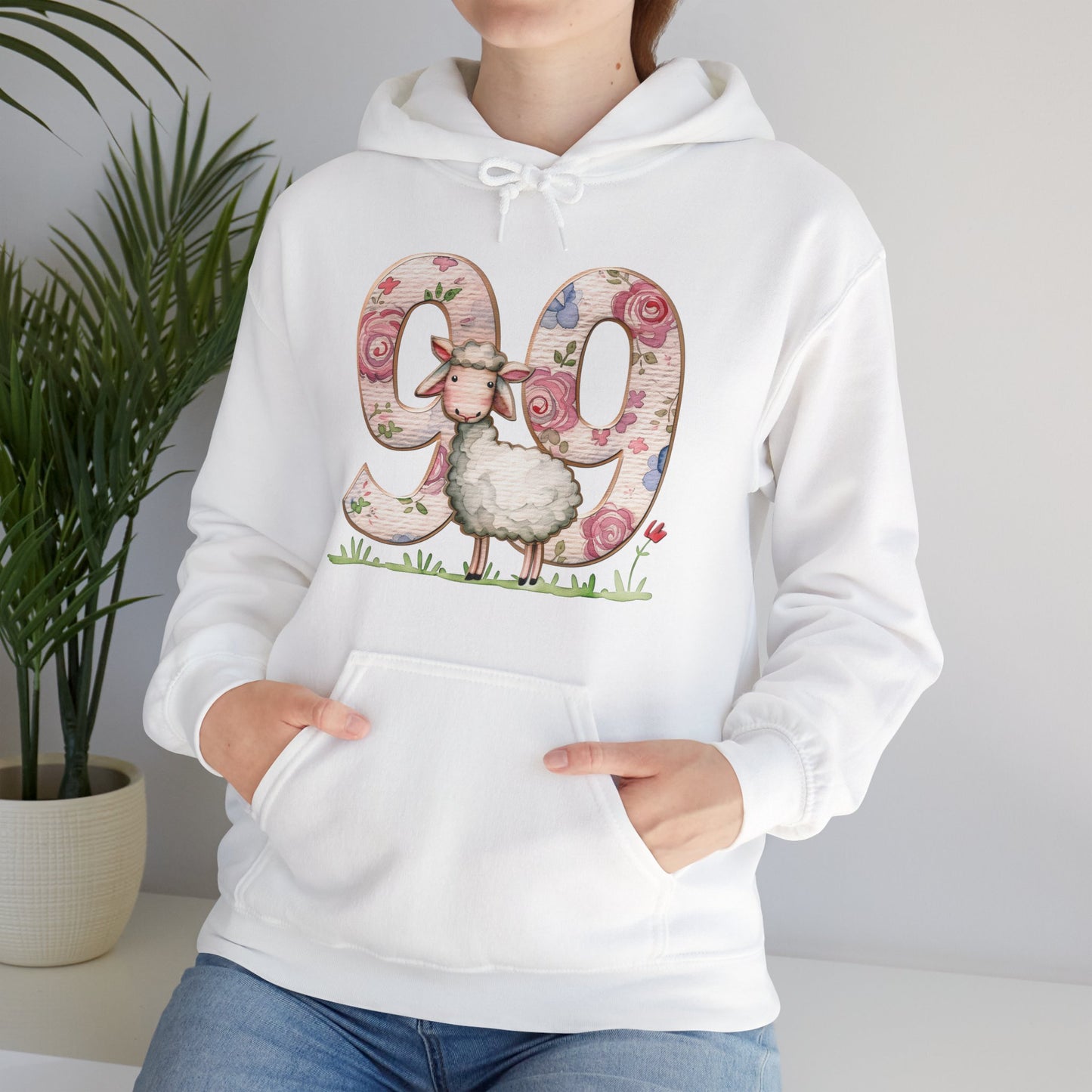 He Leaves the 99 Unisex Heavy Blend™ Hooded Sweatshirt, Christian Merch, Christian Streetwear, Ministry Shirt, Faith Based Shirt, Praise Hoodie