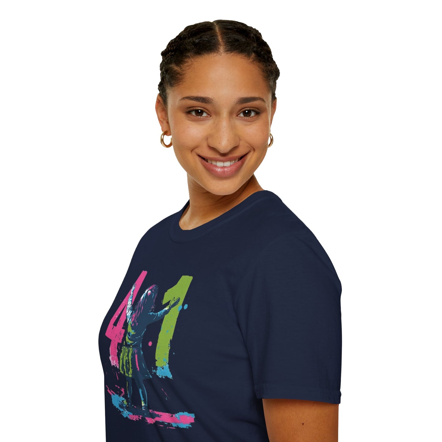 Christian "41" Unisex Softstyle T-Shirt - Christian Streetwear, Jesus Apparel, Religious Clothing, Spiritual Merch, Faith Based Shirt