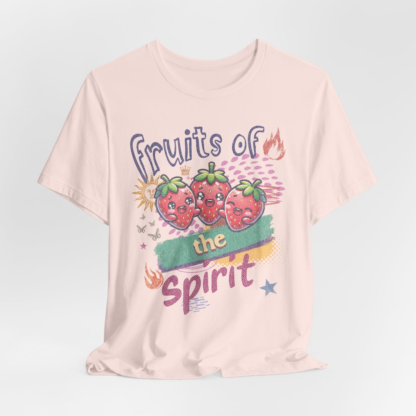 Fruits of the Spirit T-Shirt - Unisex Jersey Short Sleeve Tee, Christian Merch, Christian Streetwear, Fruit of the Spirit, Jesus Apparel