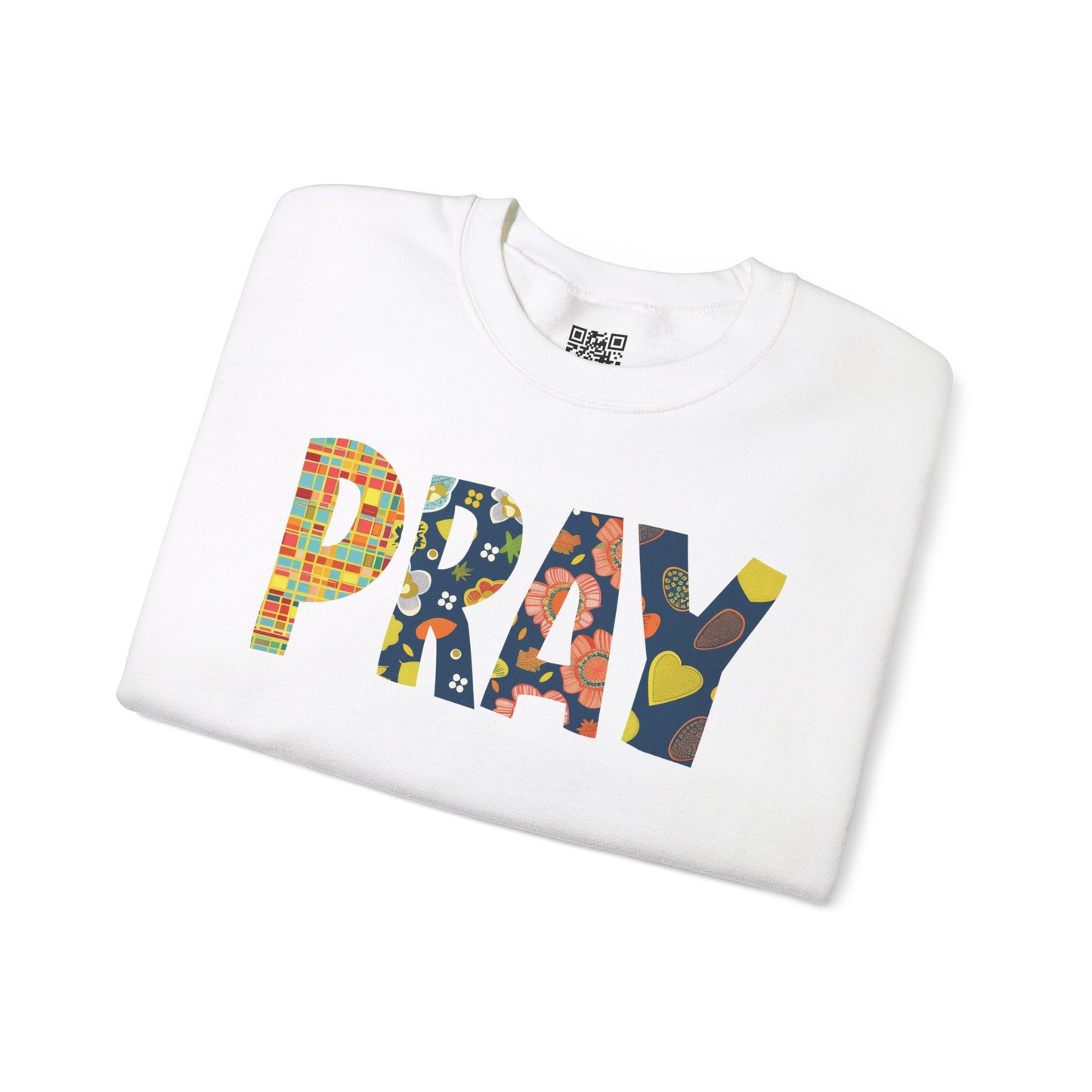 Pray Unisex Heavy Blend Crewneck Sweatshirt, Christian Merch, Christian Streetwear, Ministry Shirt, Faith Based Shirt, Jesus Apparel