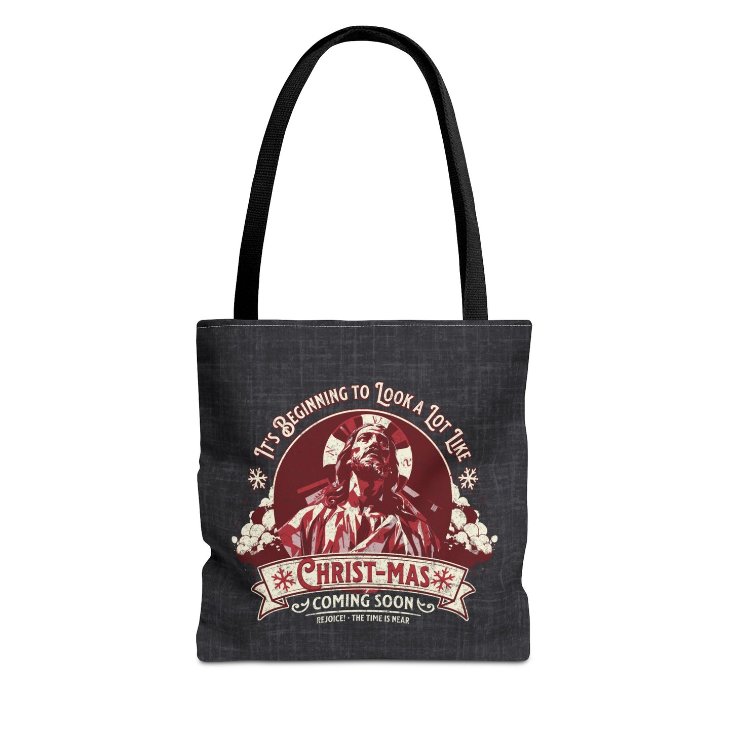 It's Beginning to Look A Lot like Christ-mas Tote Bag, Travel Bag, Bible Bag, Gift for Church Member, Book Bag, Getaway Bag, Vacation Bible School, Church Camp Bag