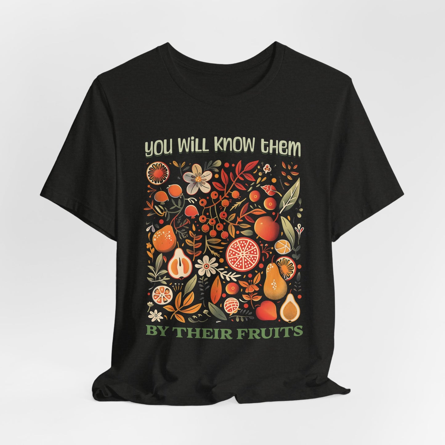 Fruits of the Spirit T-Shirt - Unisex Jersey Short Sleeve Tee, Christian Merch, Christian Streetwear, Ministry Shirt, Faith Based Shirt