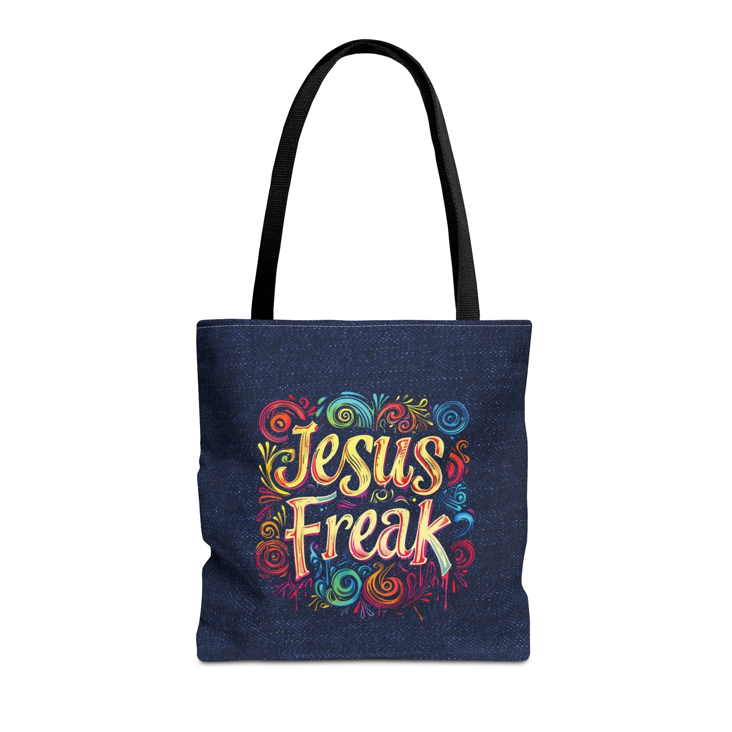 Jesus Freak Tote Bag, Christian Merch, The Way the Truth the Life, Travel Bag, Bible Bag, , Book Bag, Getaway Bag, Secret Santa Gift, Gift for Church People