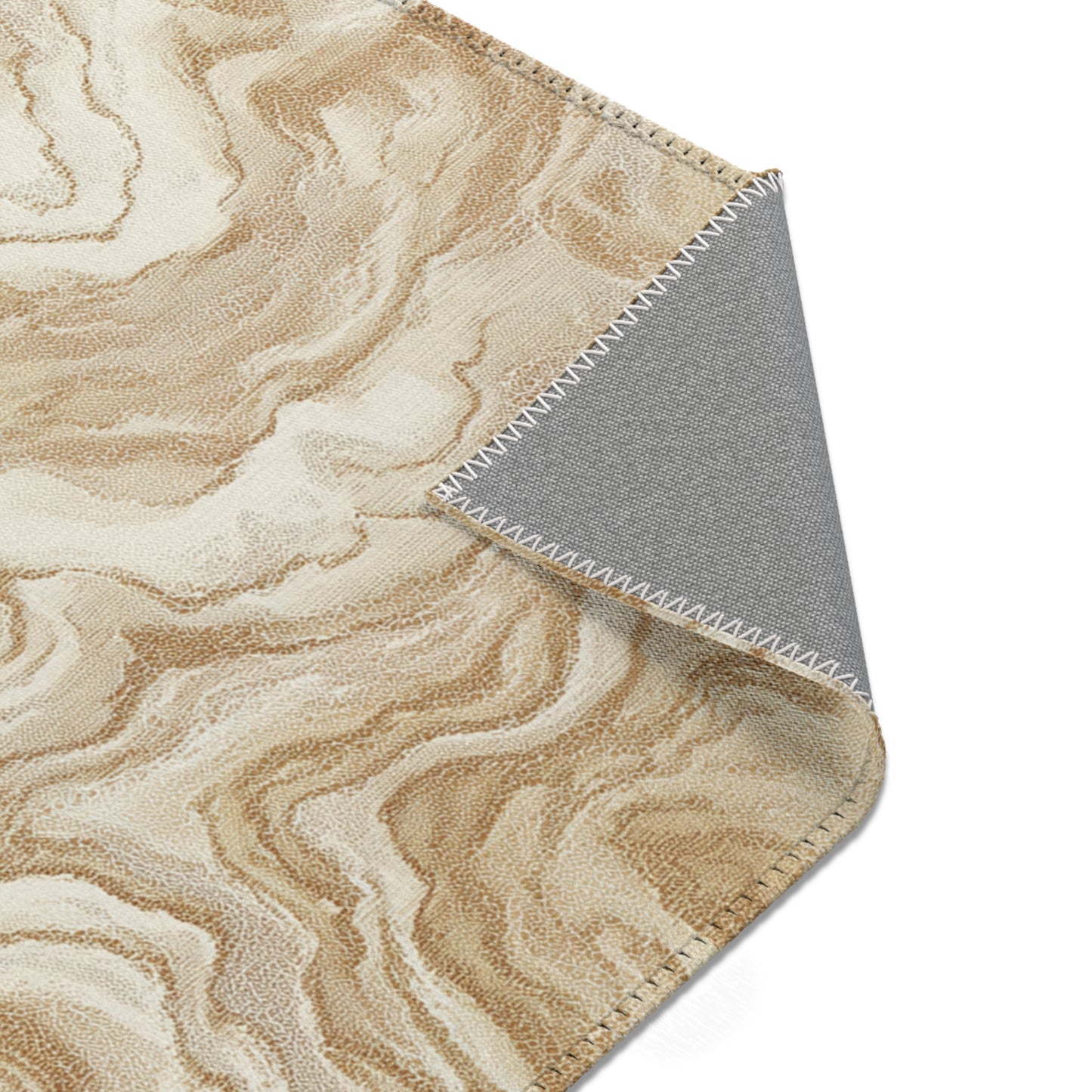 Modern Boho Area Rug, Funky, Off White, & Unique Area Rugs, Custom Print Rug or Bathmat, 3 Sizes - 24x36 in, 36x60 in and 48x72 in