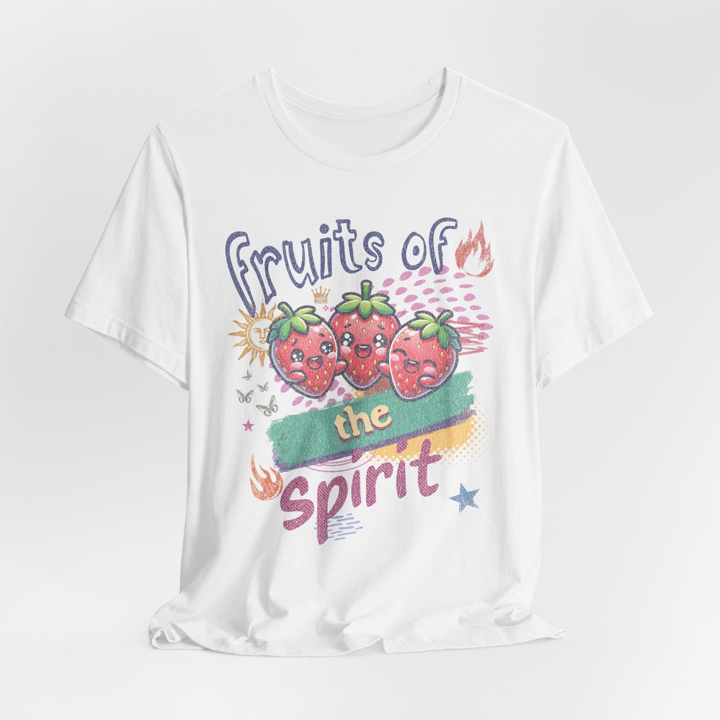 Fruits of the Spirit T-Shirt - Unisex Jersey Short Sleeve Tee, Christian Merch, Christian Streetwear, Fruit of the Spirit, Jesus Apparel