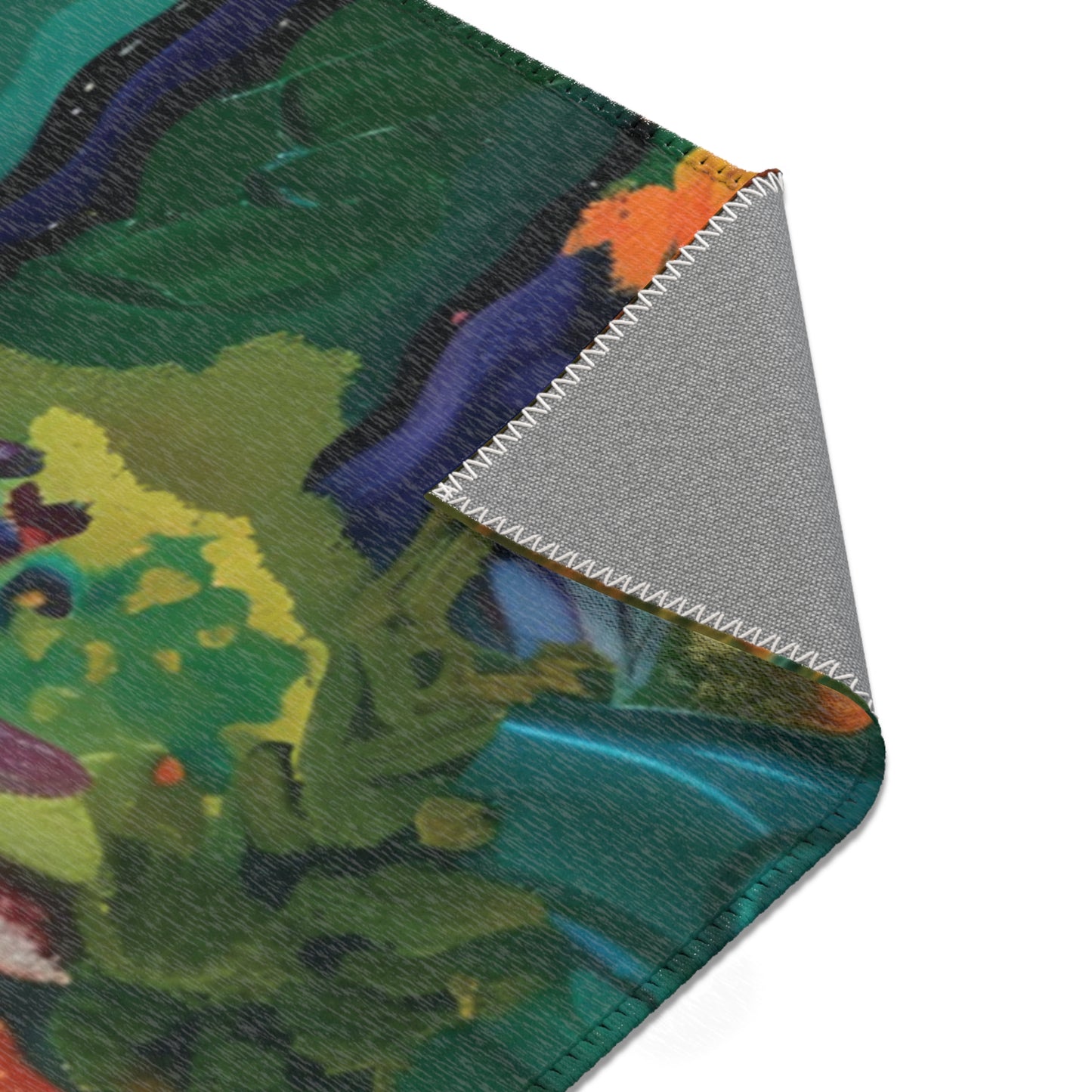 Van Gogh Inspired Area Rug, Funky, Colorful, & Unique Area Rugs, Custom Print Rug or Bathmat, 3 Sizes - 24x36 in, 36x60 in and 48x72 in