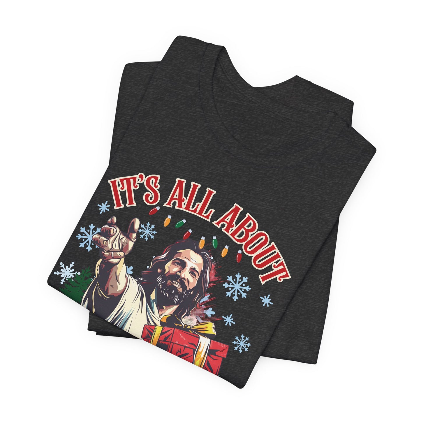 It's All About the Presence Unisex Jersey Short Sleeve Tee, Christian Merch, Jesus Loves You, Faith Based Shirt, Christian Apparel, Jesus Apparel